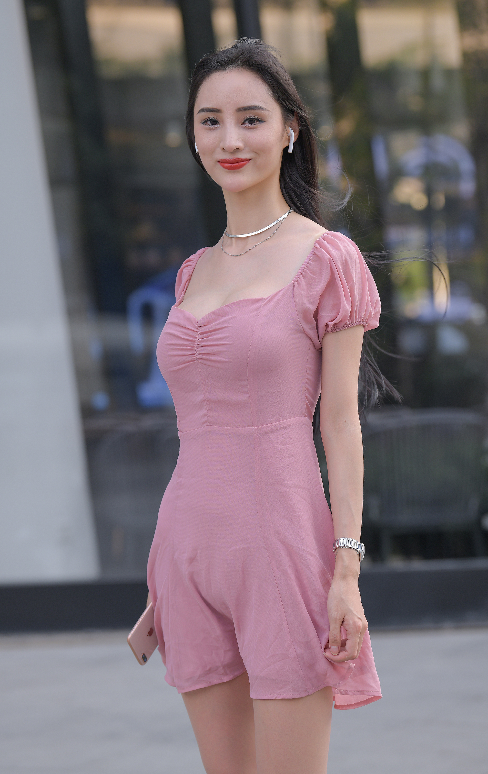  魔镜街拍,丝袜,裙装,美女,街拍,写真套图,Ligui丽柜