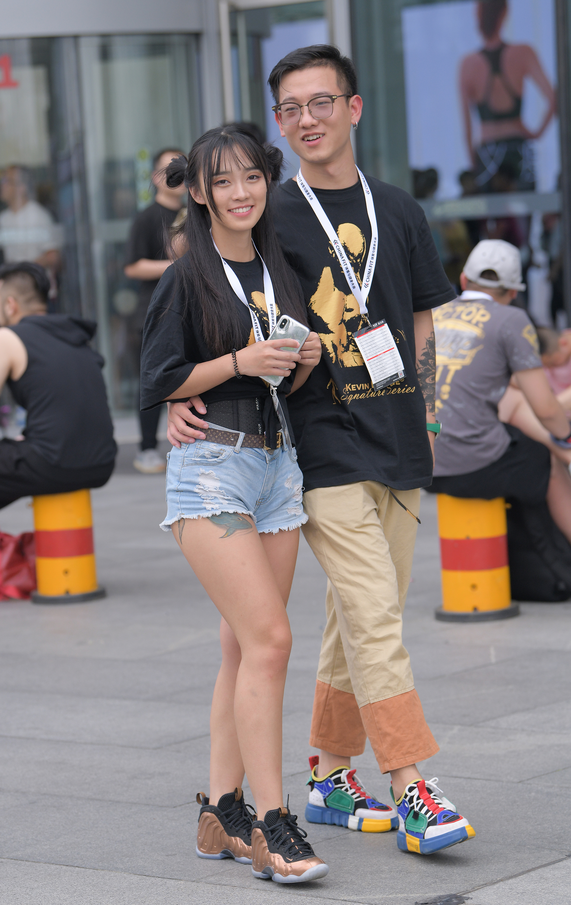  魔镜街拍,热裤,美女,街拍,写真套图,只糖棉袜