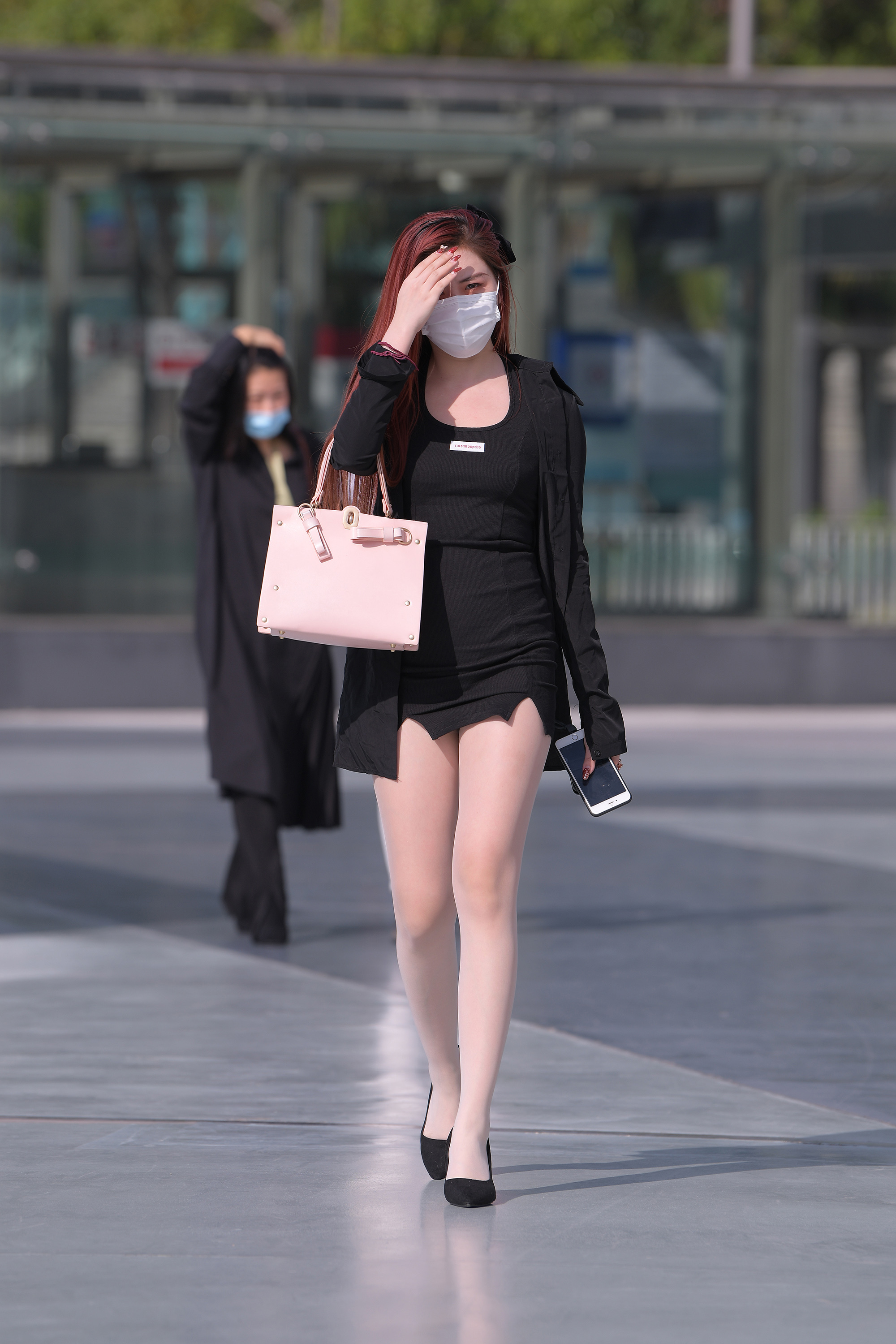  魔镜街拍,丝袜,裙装,少妇,街拍,写真套图,你的负卿