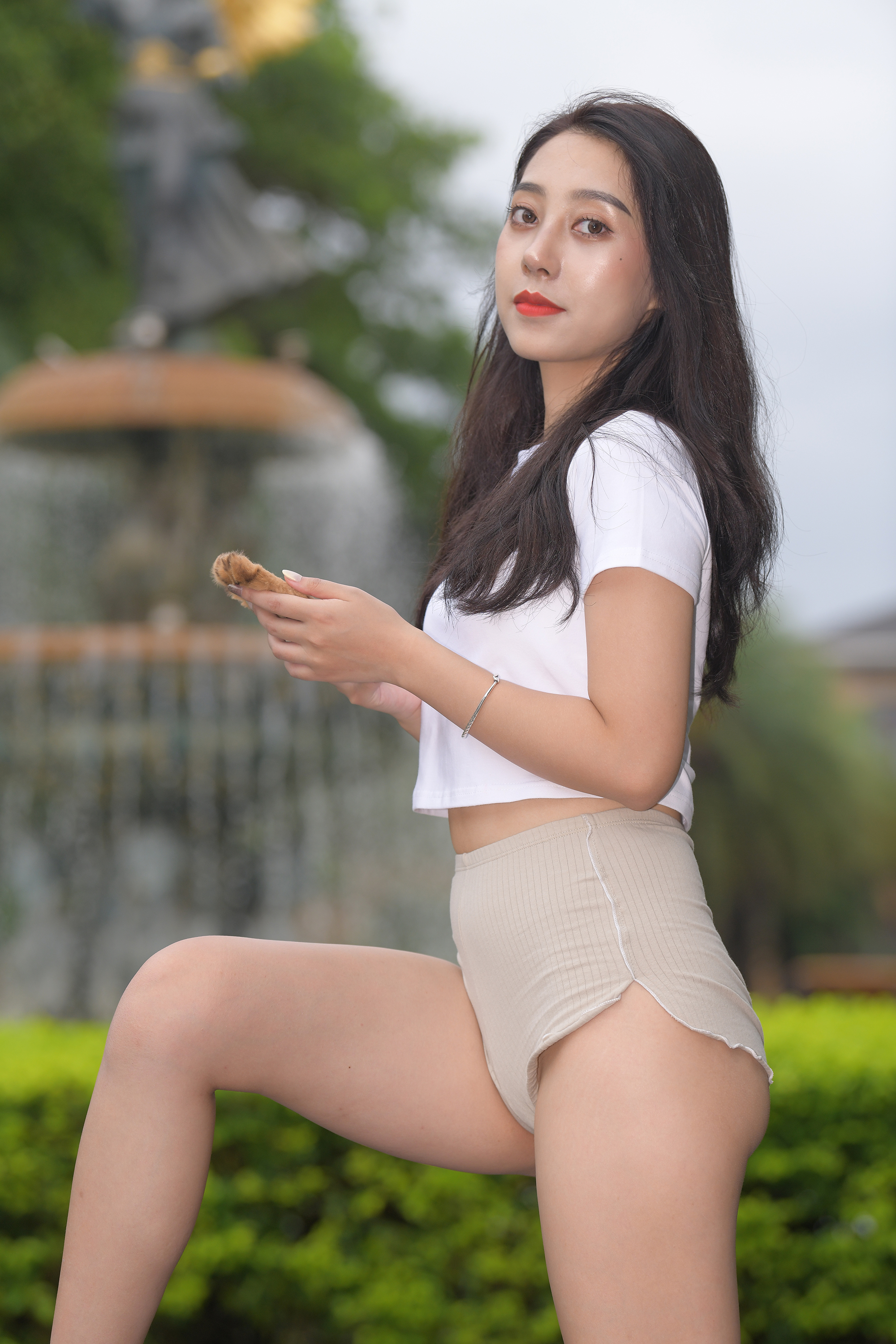 一筒 街拍鸭,魔镜街拍,紧身裤,美女,街拍,写真套图,凛子酱