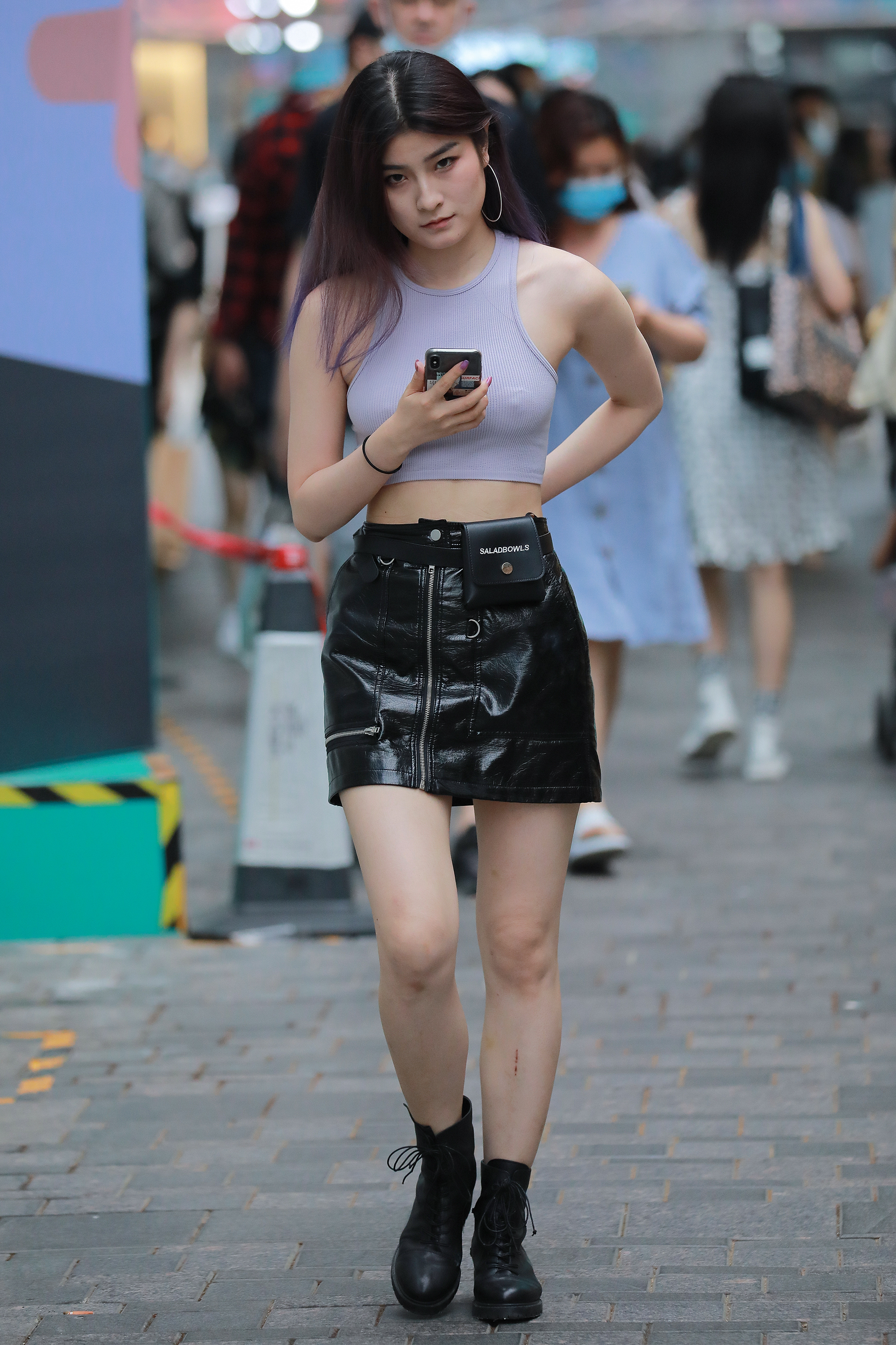  魔镜街拍,裙装,皮裤,熟女,街拍,写真套图,森萝财团