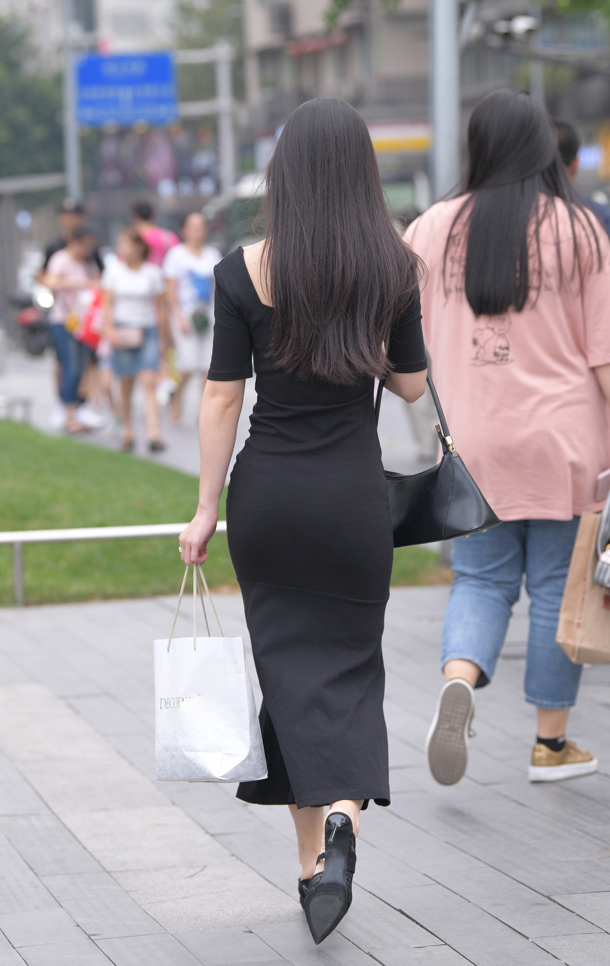 盛夏 魔镜街拍,裙装,少妇,街拍,写真套图,稚颜酱