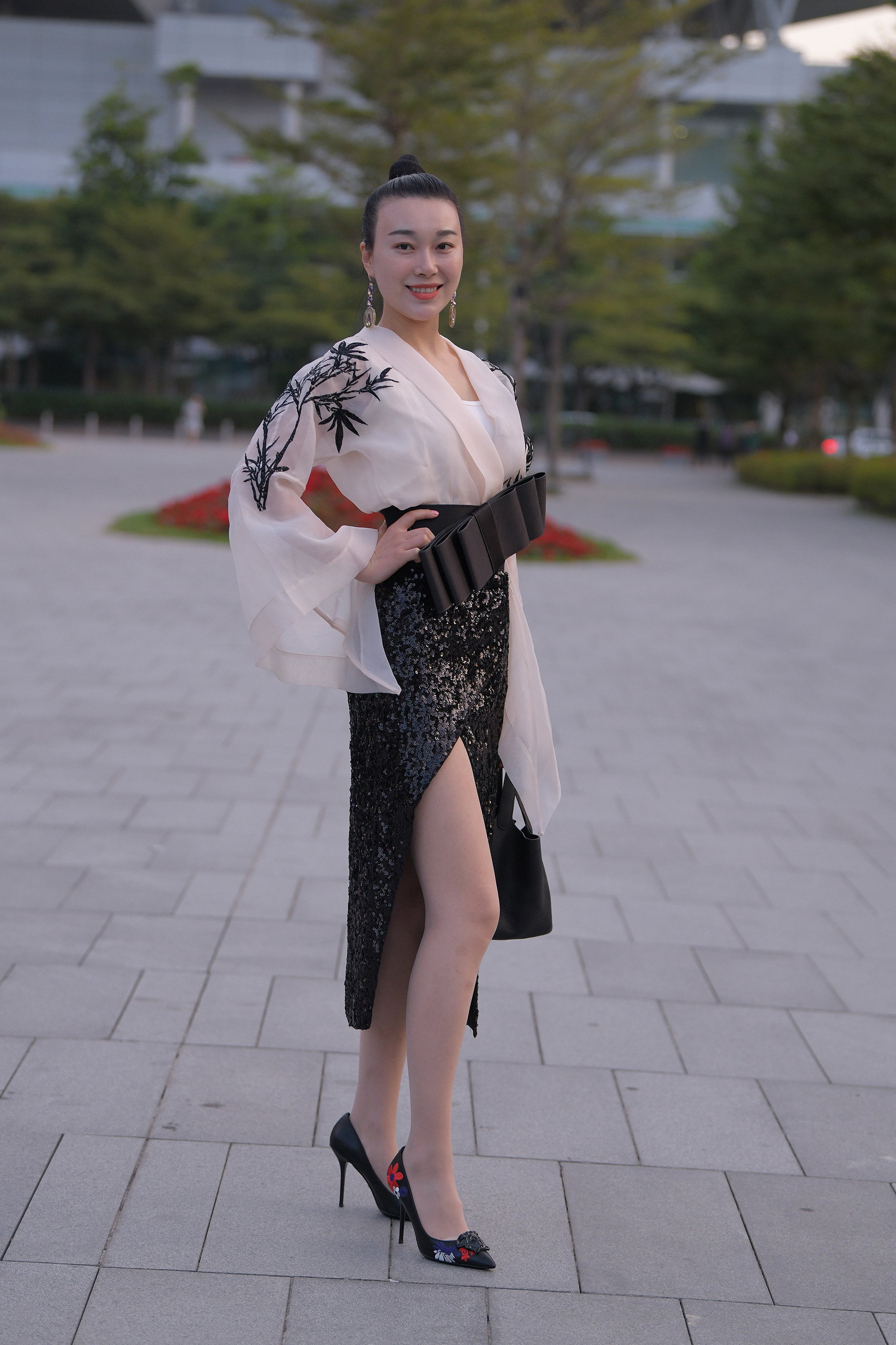  魔镜街拍,丝袜,裙装,小姐姐,街拍,写真套图,南国足艺