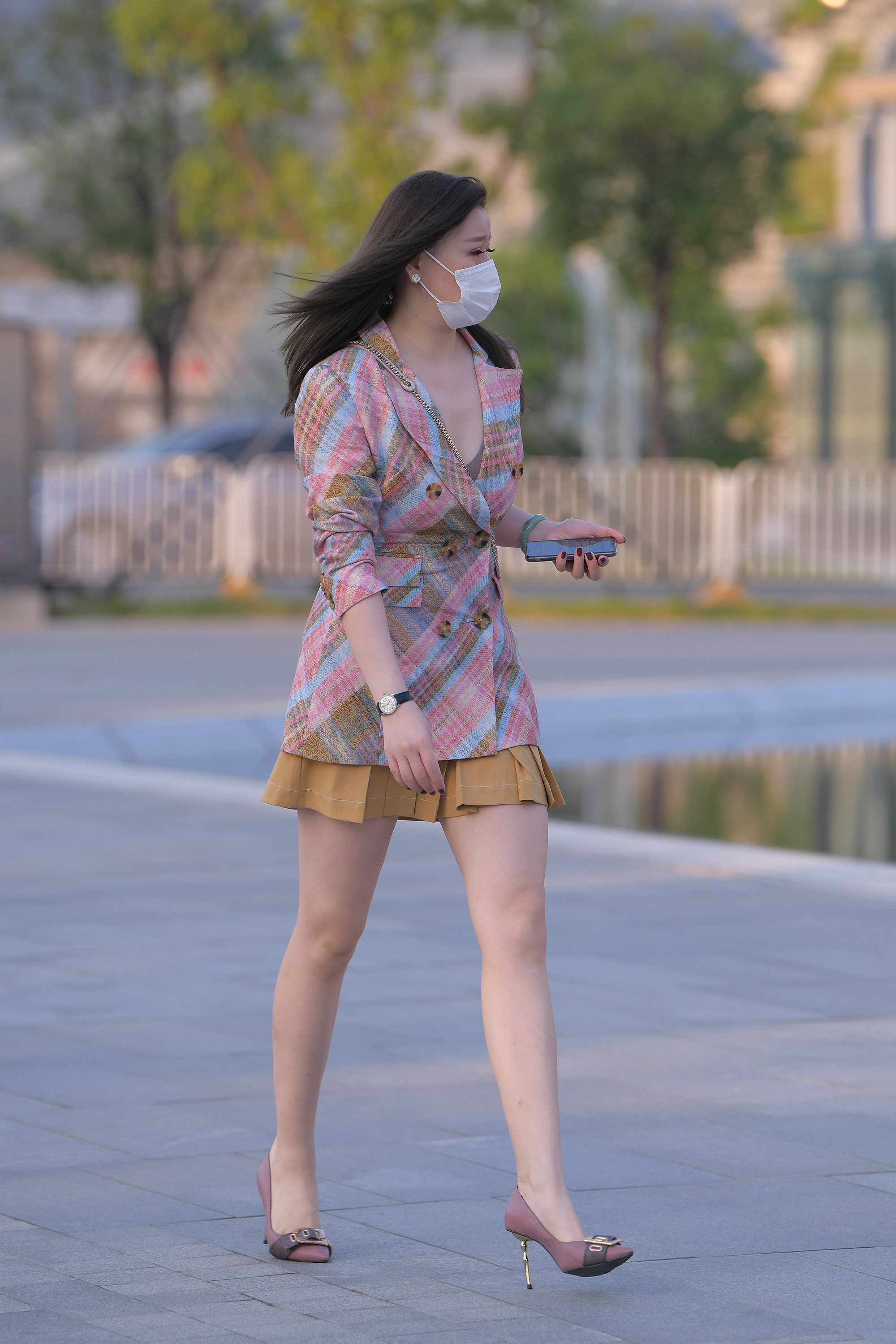  魔镜街拍,裙装,小姐姐,街拍,写真套图,念雪ww