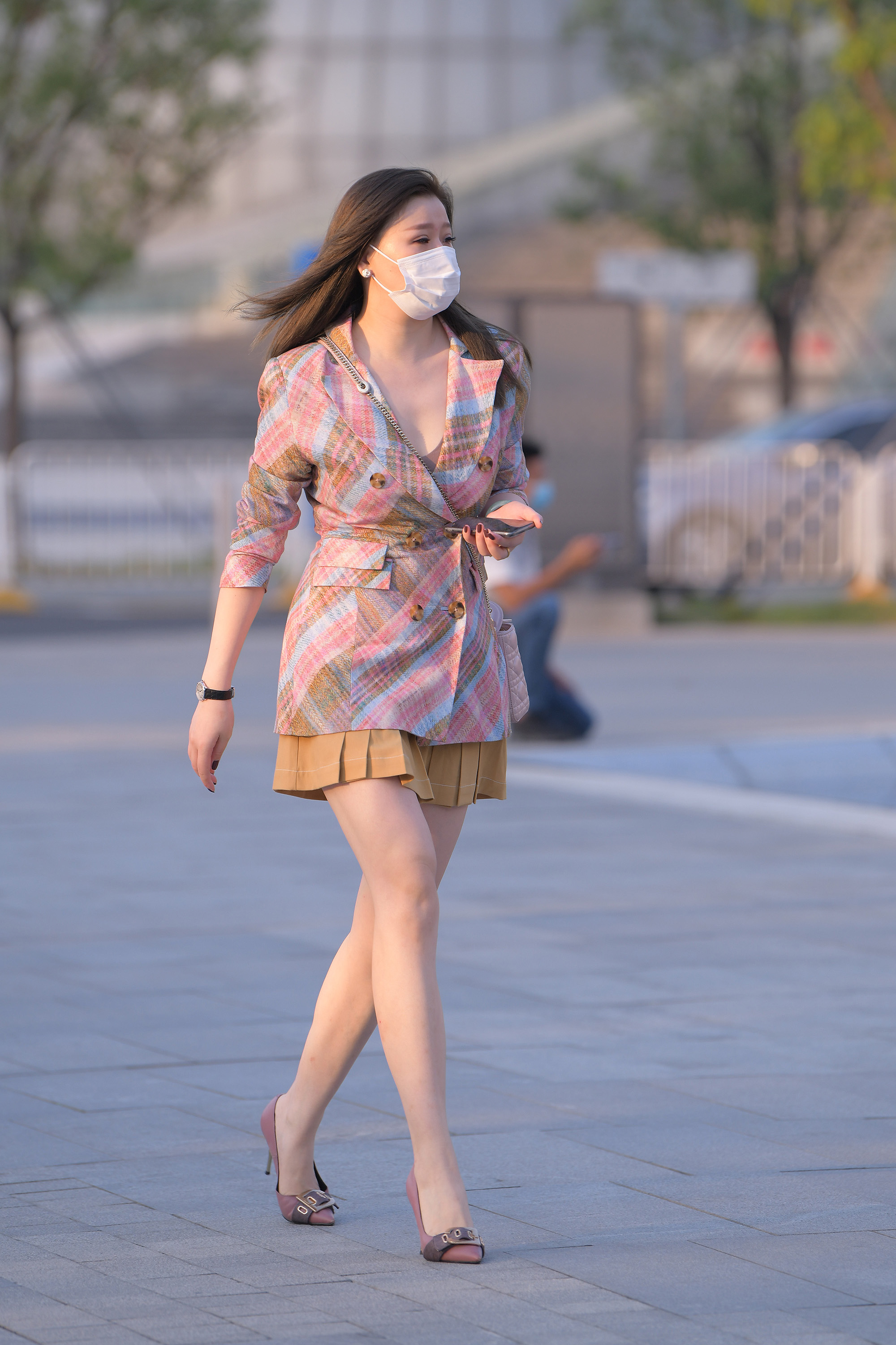  魔镜街拍,裙装,美女,街拍,写真套图,古川kagura