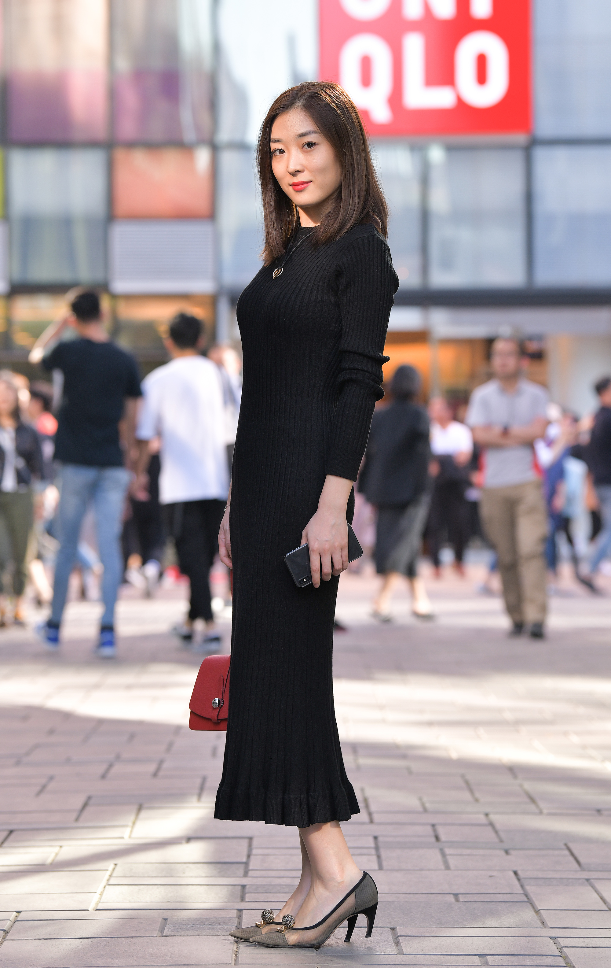  魔镜街拍,裙装,熟女,街拍,写真套图,商场商店系列