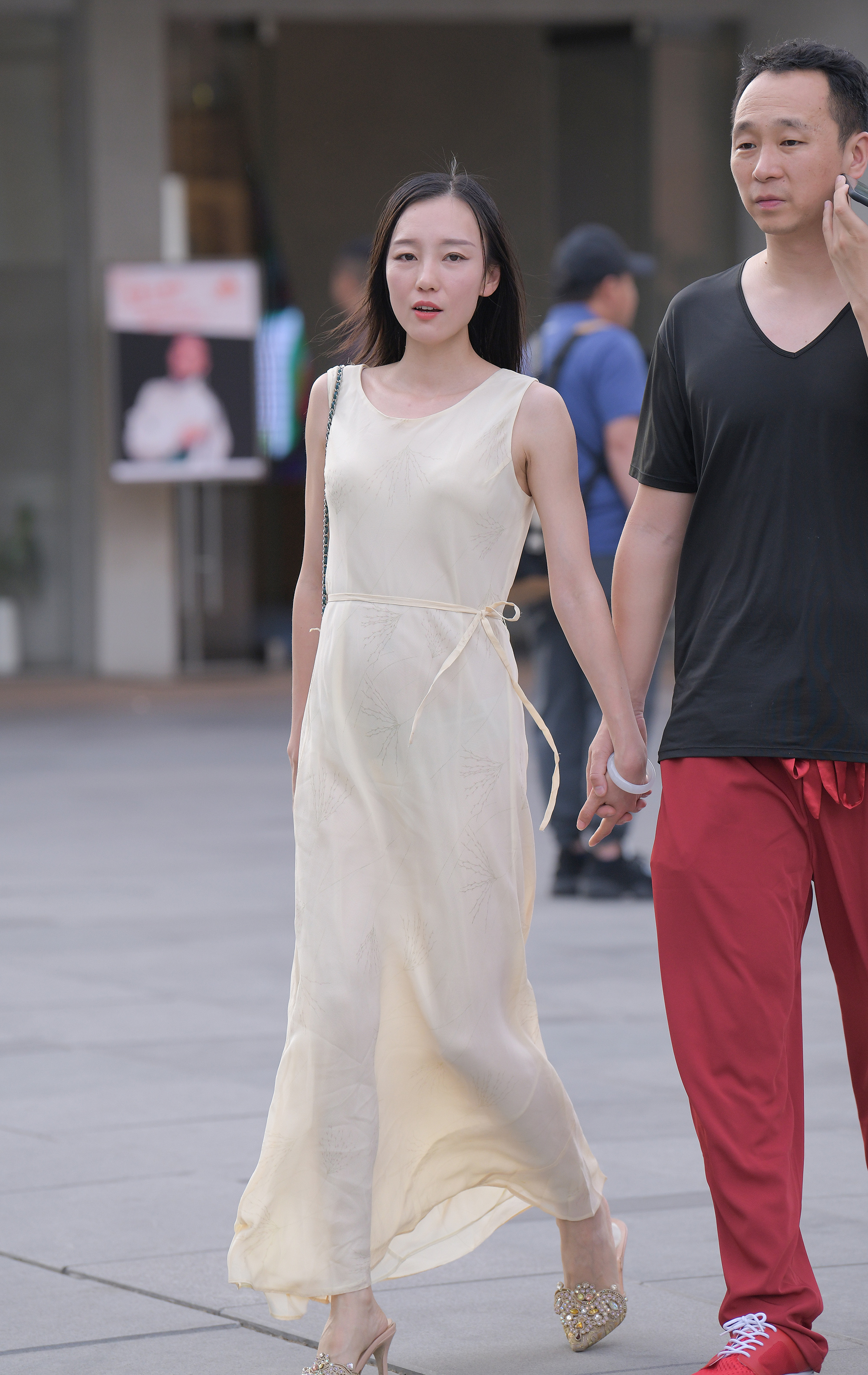  魔镜街拍,裙装,美女,街拍,写真套图,见新摄影