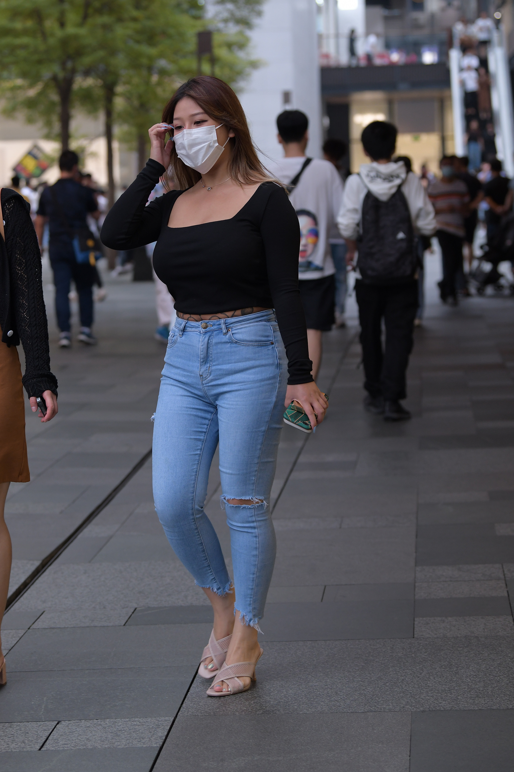  魔镜街拍,美臀,少妇,街拍,写真套图,妖精视觉