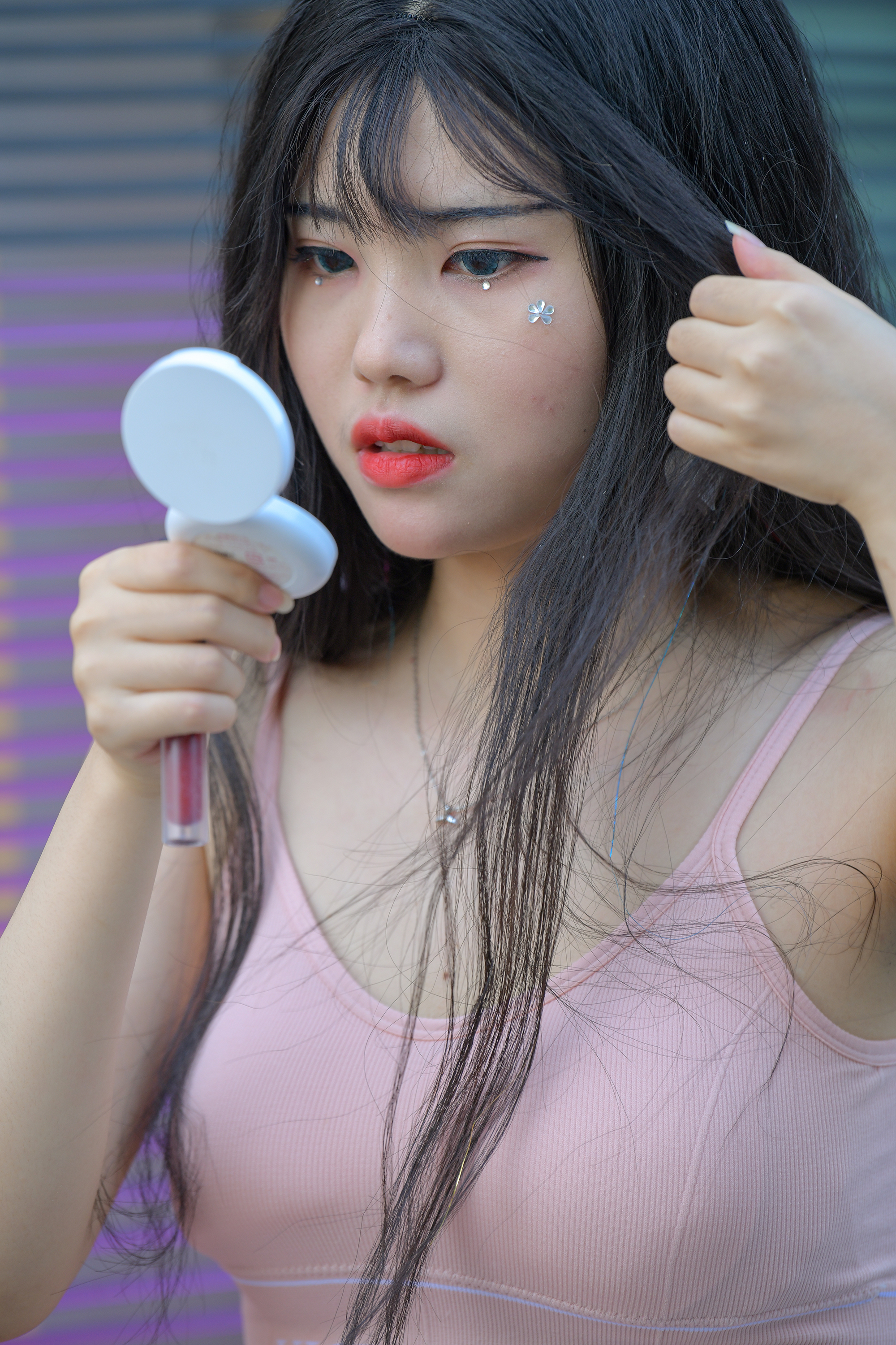  街拍鸭,魔镜街拍,热裤,小姐姐,街拍,写真套图,yui金鱼