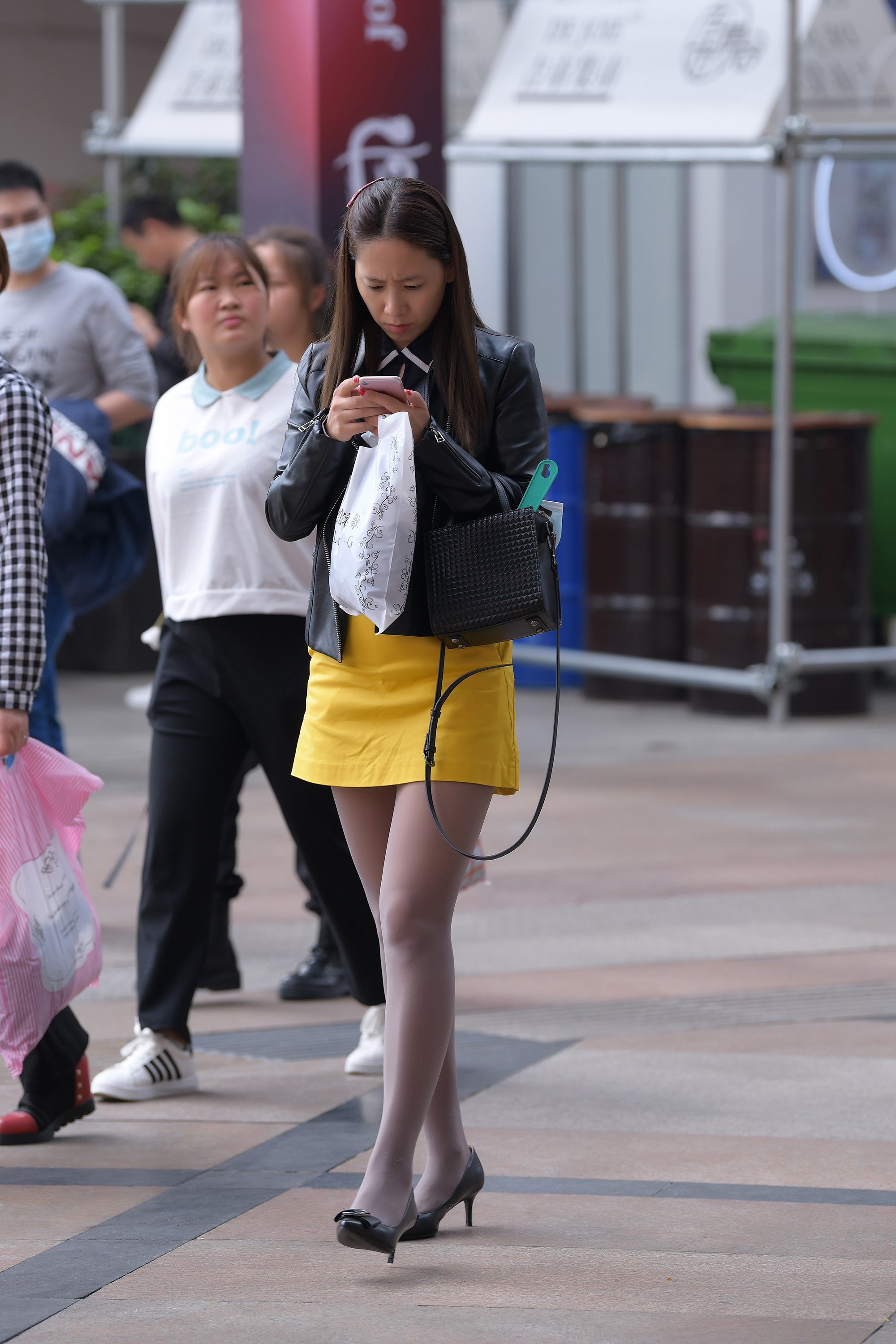  魔镜街拍,丝袜,裙装,少妇,街拍,写真套图,DJAWA