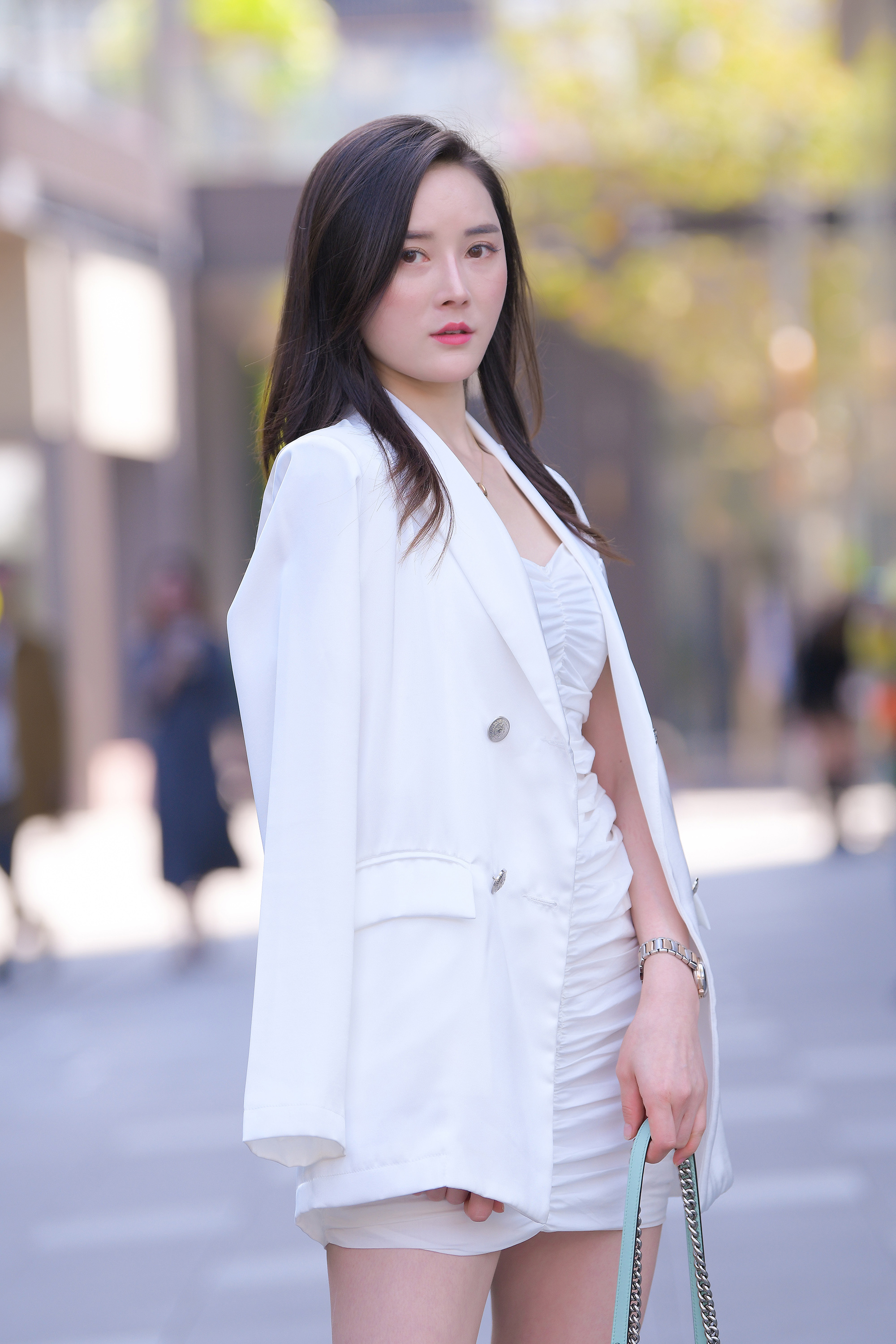  魔镜街拍,裙装,少妇,街拍,写真套图,只糖棉袜