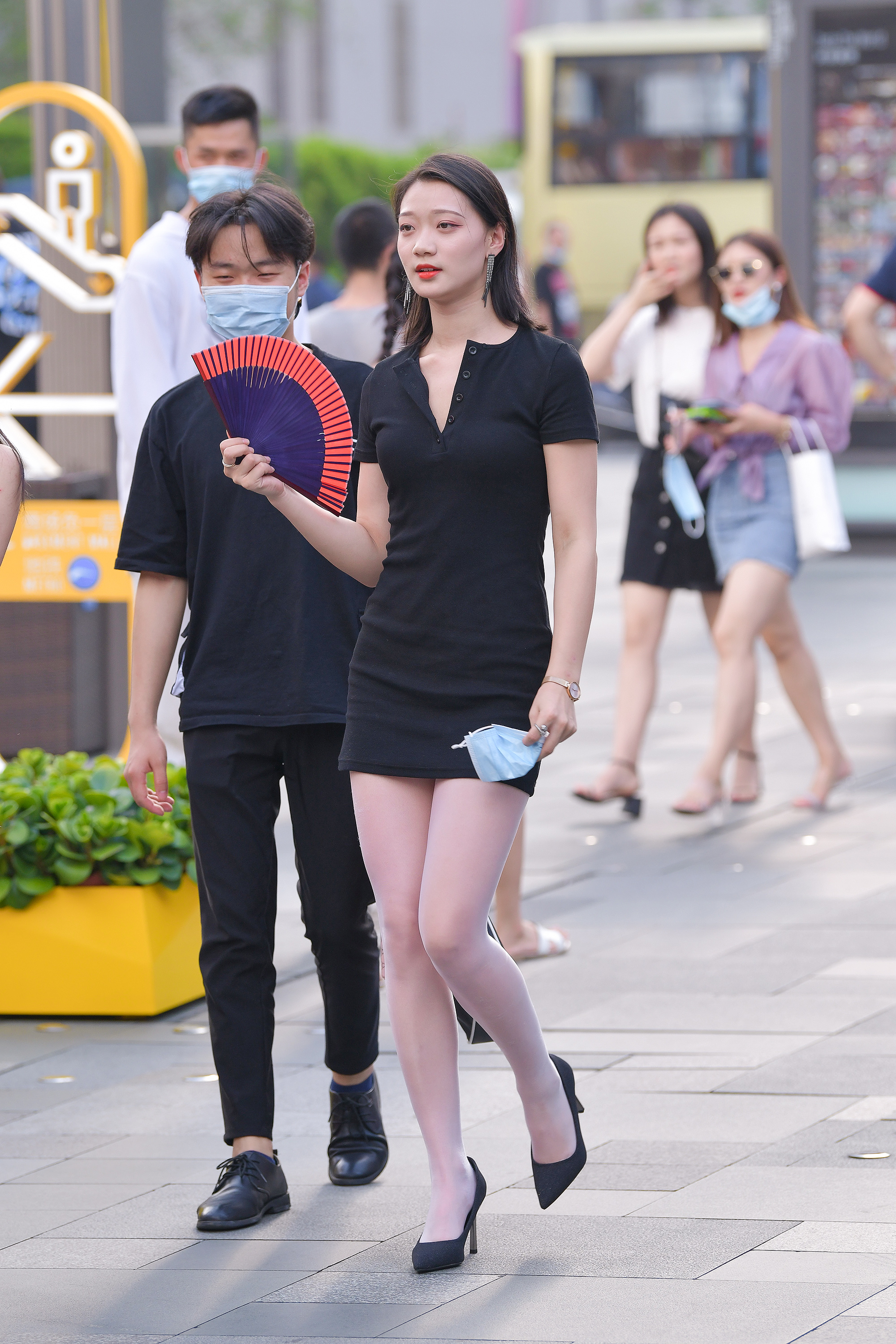  魔镜街拍,丝袜,裙装,熟女,街拍,写真套图,彩芸_Nebula