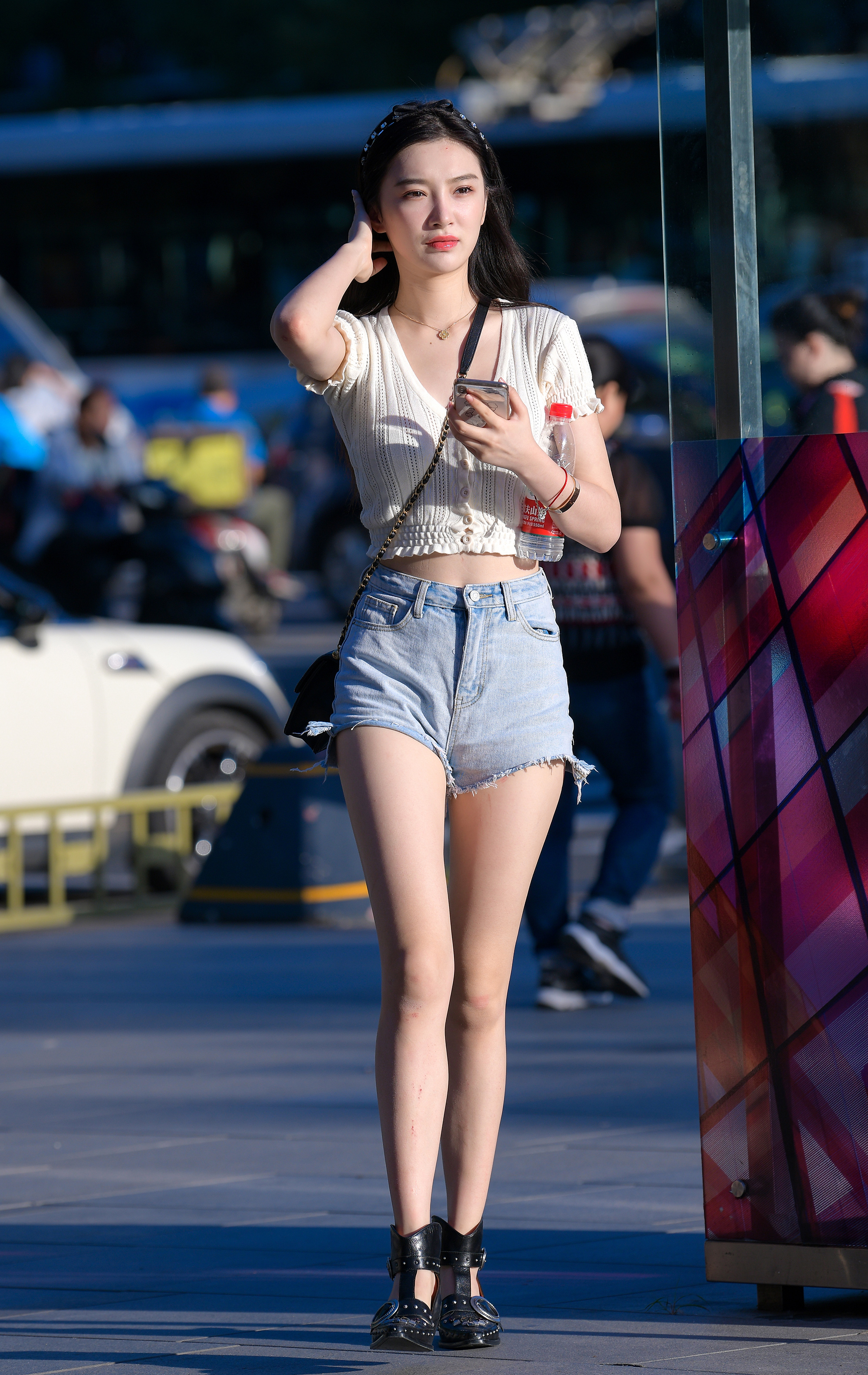  魔镜街拍,热裤,人妻,街拍,写真套图,会展会议系列