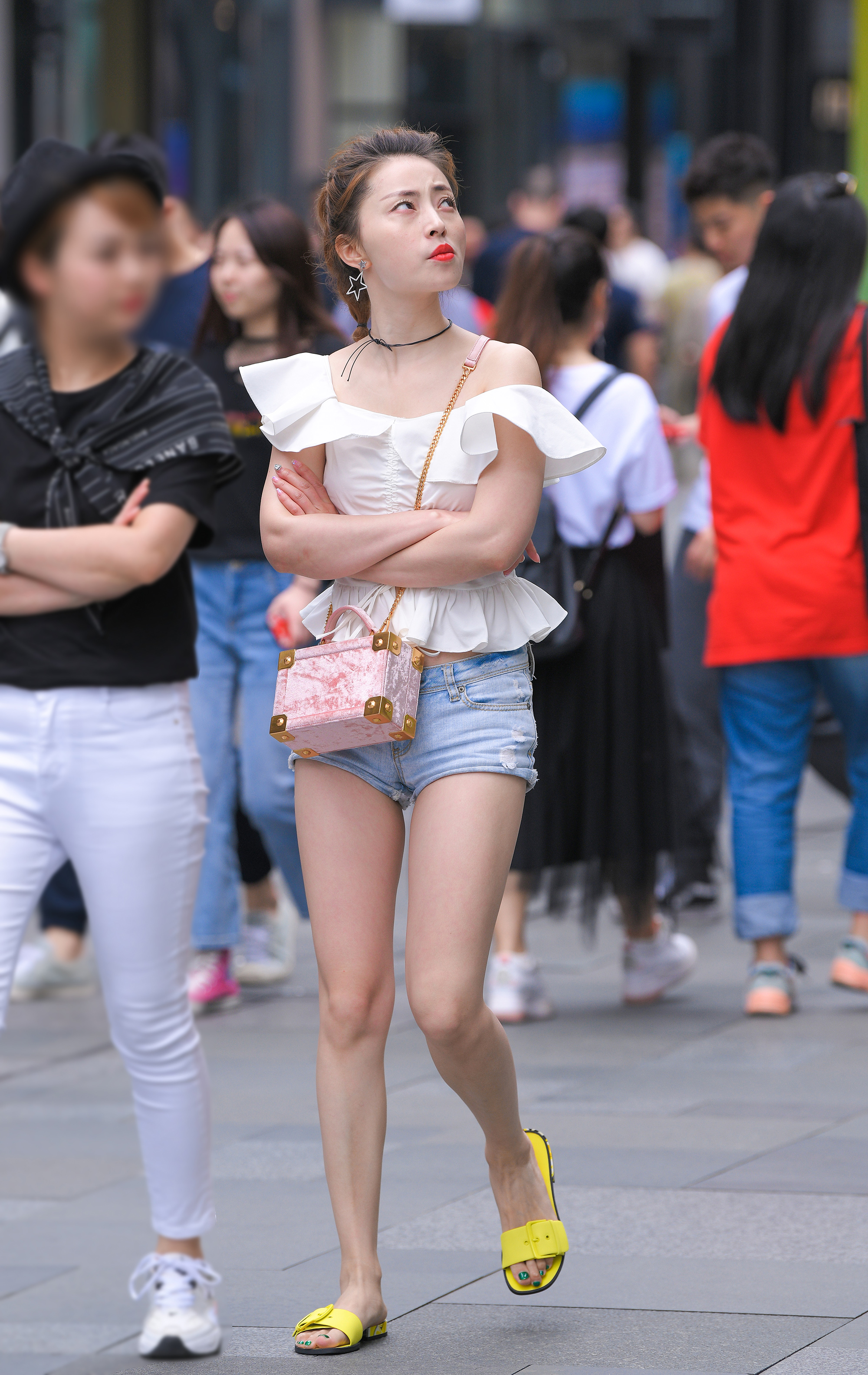  魔镜街拍,热裤,少妇,街拍,写真套图,安乔乔儿