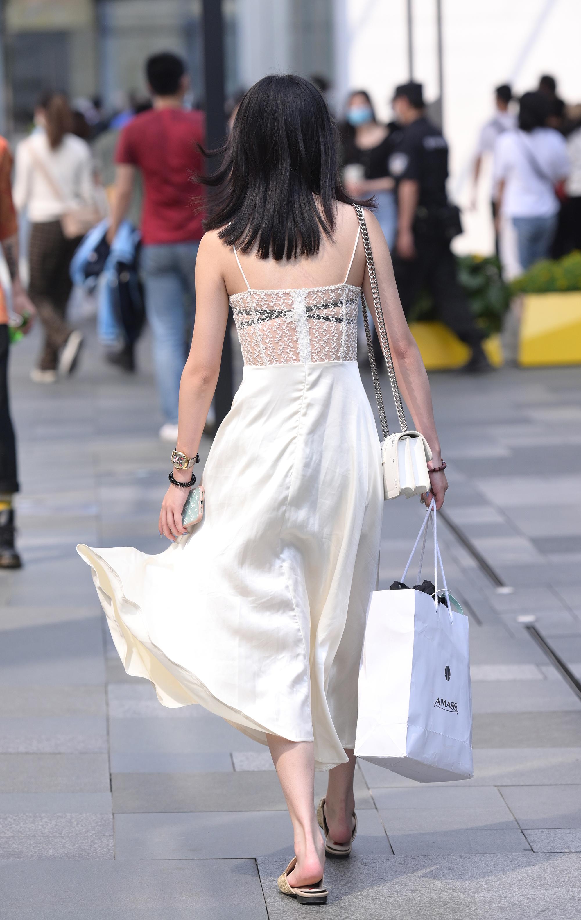  魔镜街拍,裙装,人妻,街拍,写真套图,Beautyleg腿模