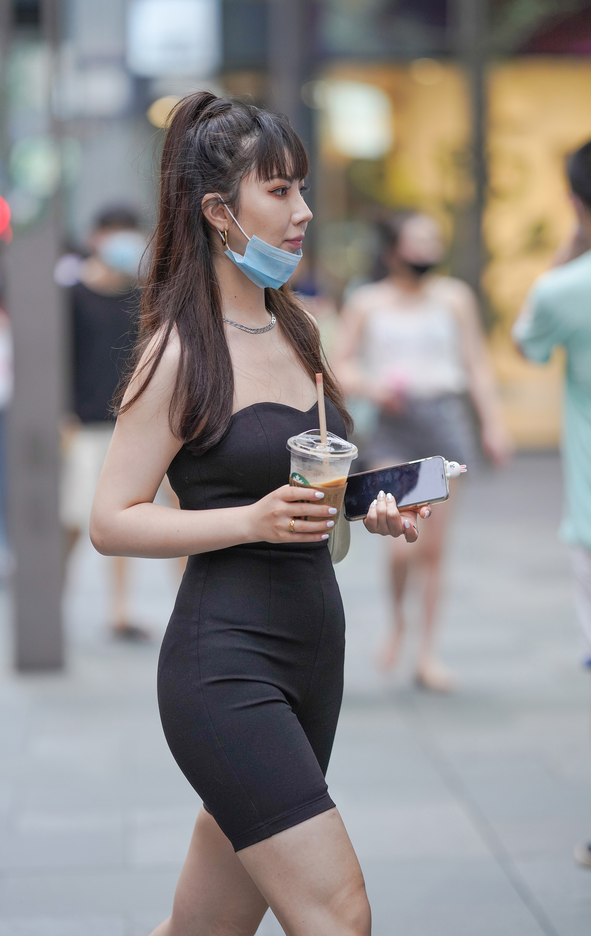  魔镜街拍,紧身裤,少妇,街拍,写真套图,北之北