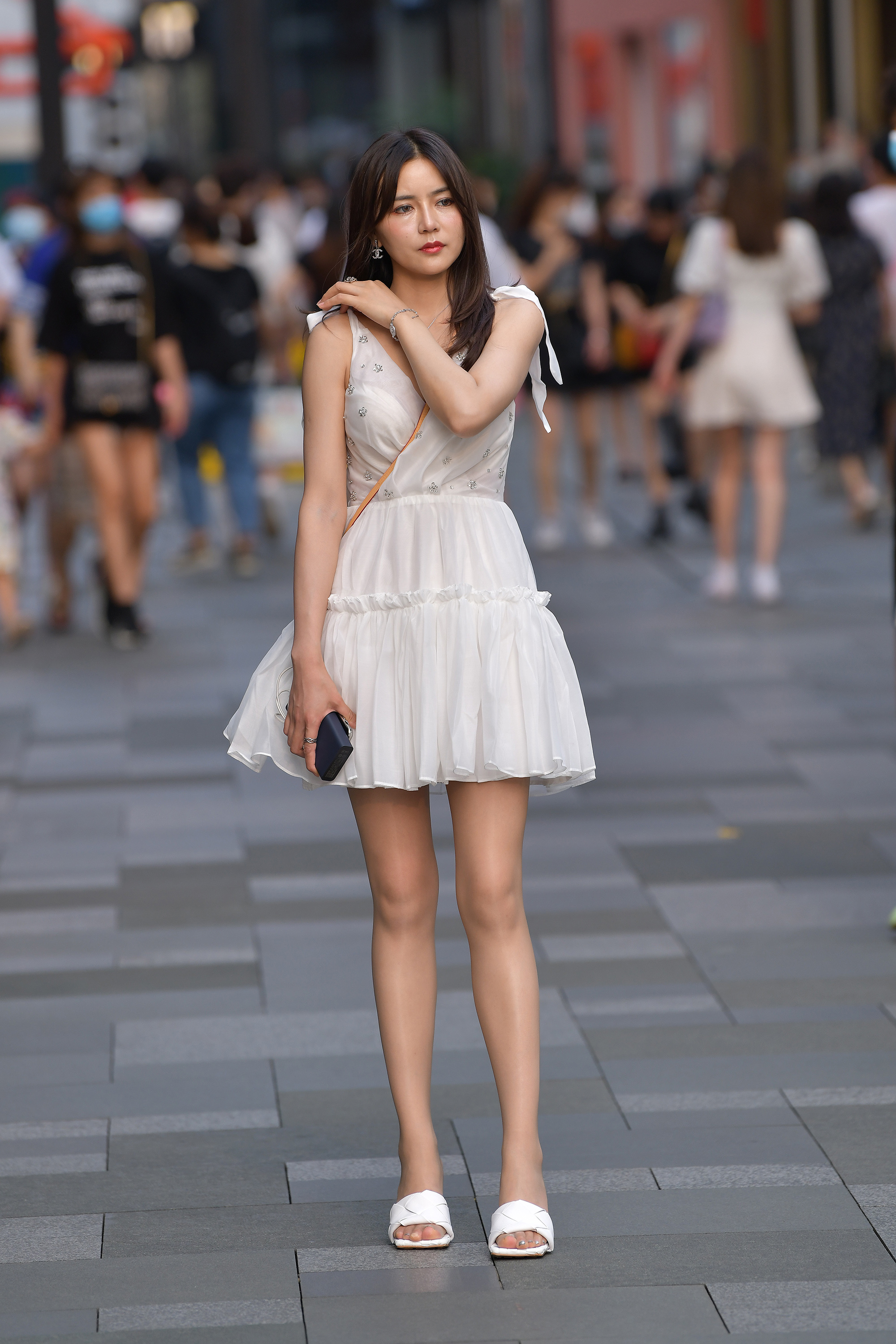 伊瑟拉 魔镜街拍,丝袜,裙装,美女,街拍,写真套图,UXing优星馆