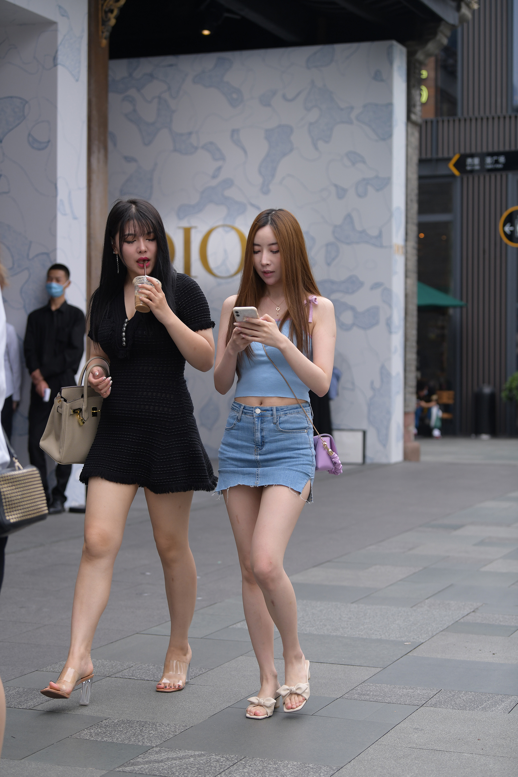  魔镜街拍,裙装,少妇,街拍,写真套图,面饼仙儿