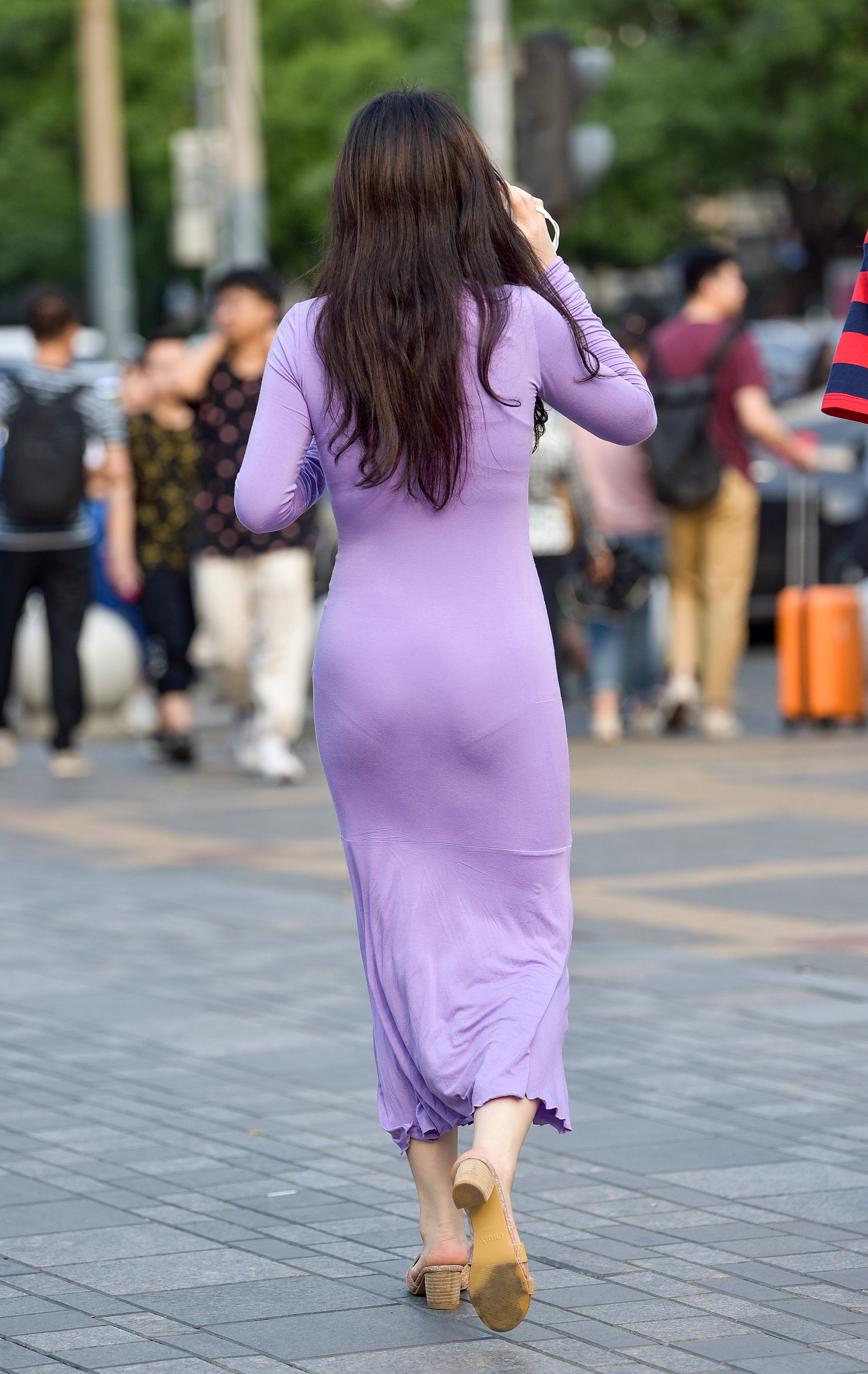  魔镜街拍,裙装,美女,街拍,写真套图,妖君白研