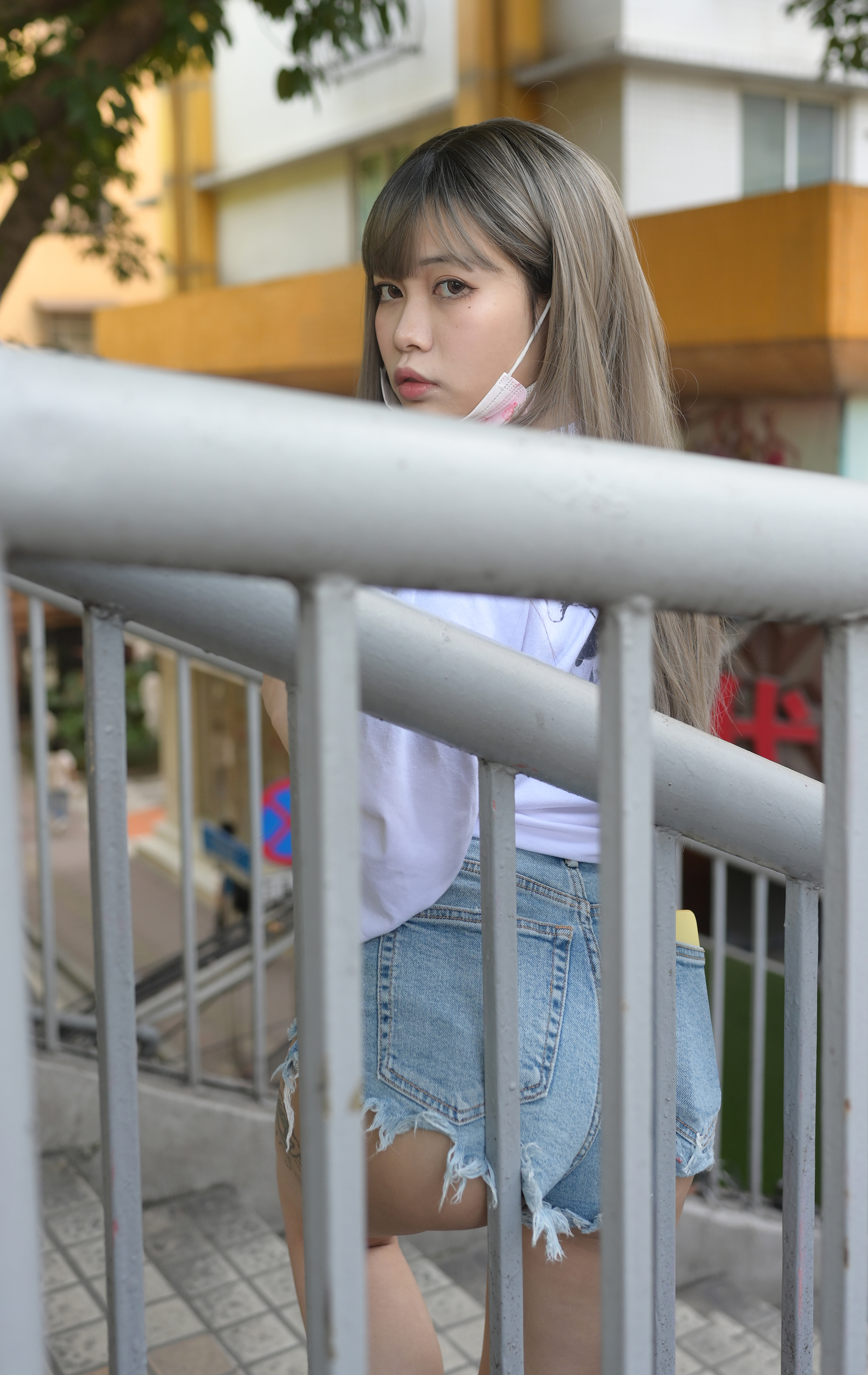 蛋蛋 街拍鸭,魔镜街拍,热裤,小姐姐,街拍,写真套图,FEILIN嗲囡囡