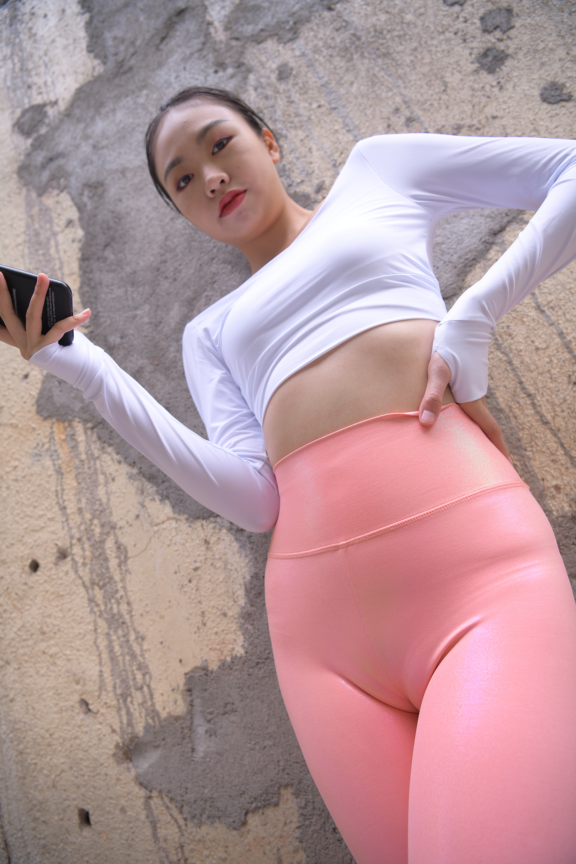 初夏 街拍鸭,魔镜街拍,紧身裤,美女,街拍,写真套图,甜予摄影