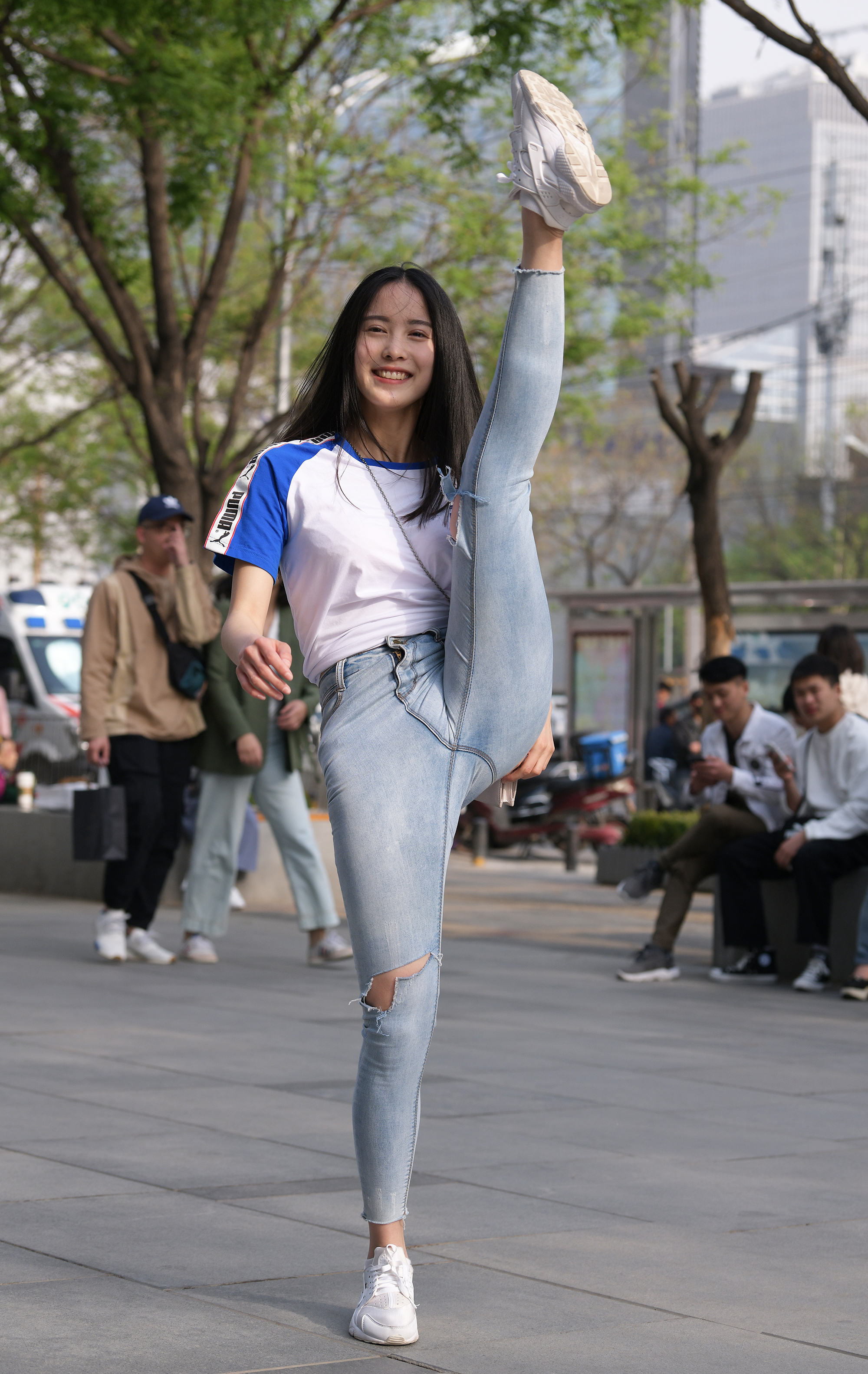  魔镜街拍,,小姐姐,街拍,写真套图,候车候机系列