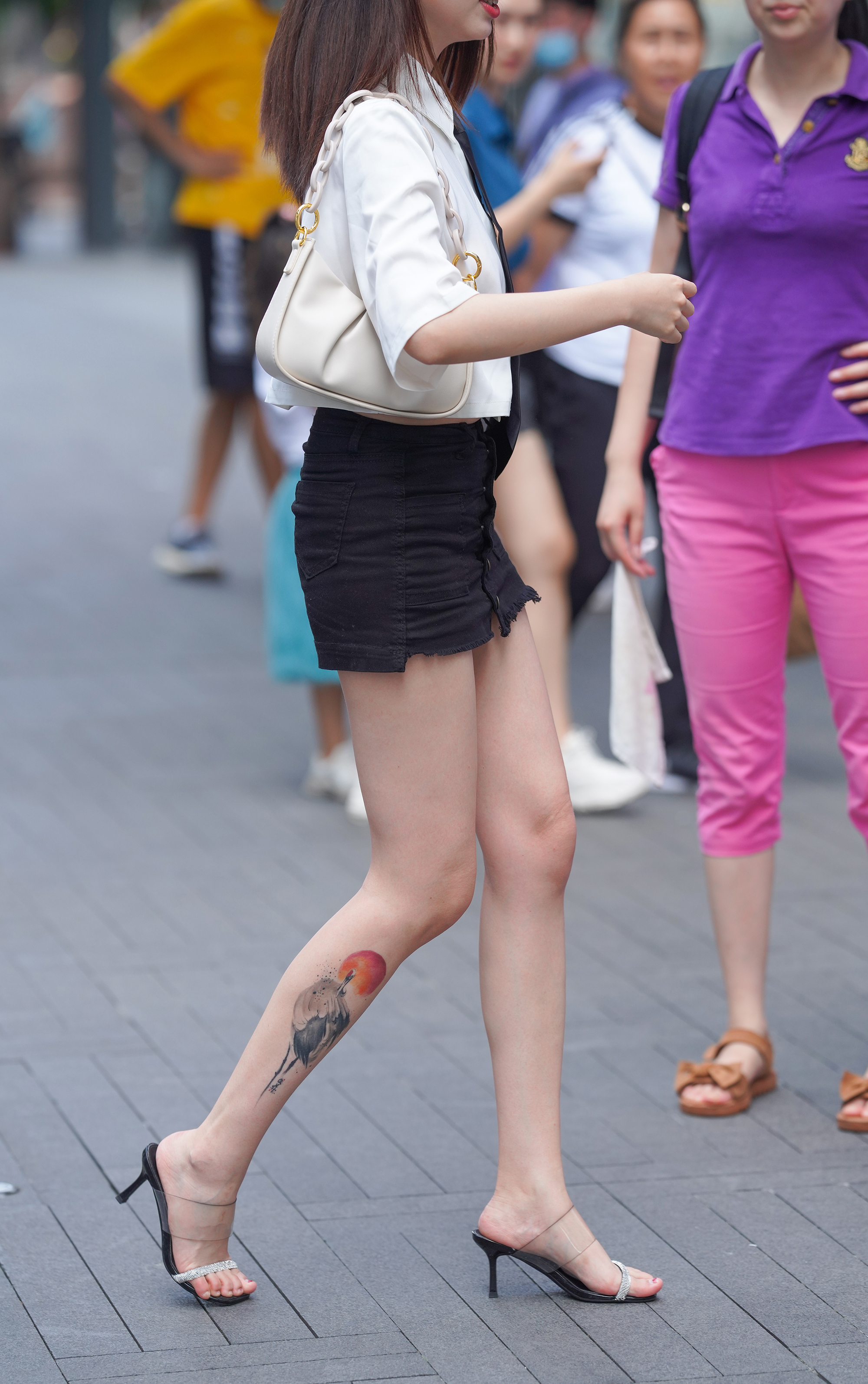  魔镜街拍,裙装,美女,街拍,写真套图,初夏女神