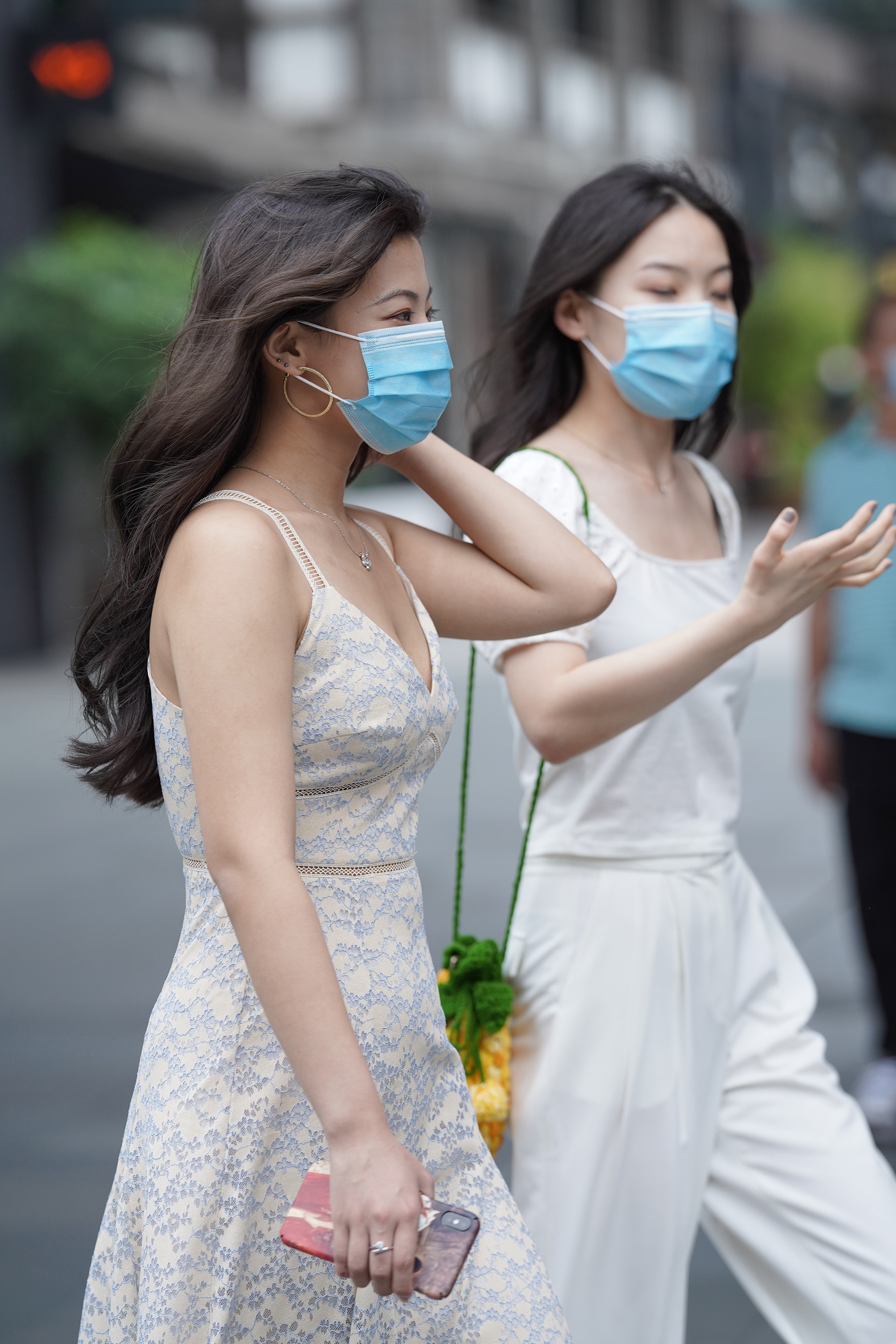  街拍鸭,魔镜街拍,裙装,小姐姐,街拍,写真套图,LSS山茶摄影