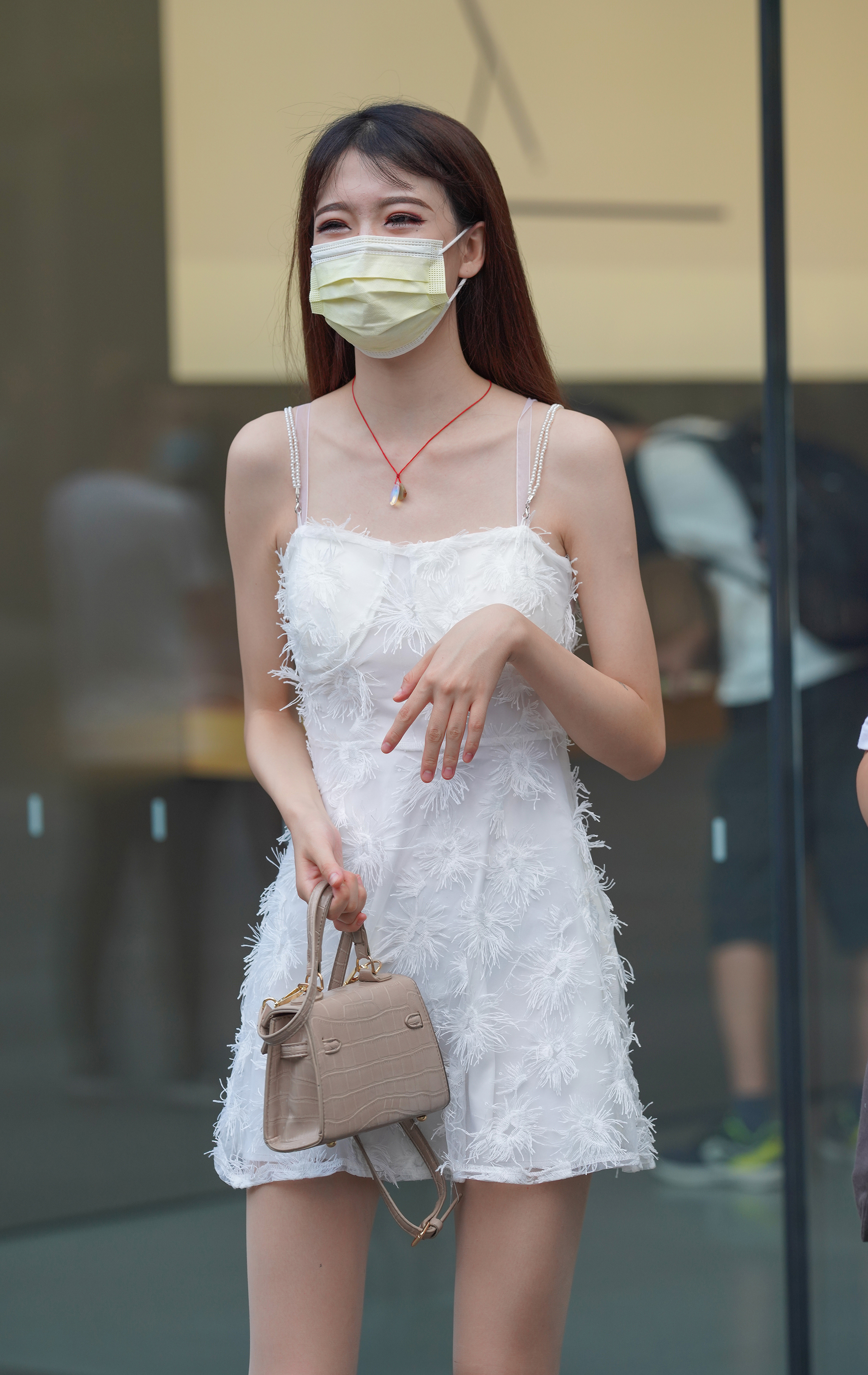  魔镜街拍,丝袜,裙装,小姐姐,街拍,写真套图,瓜希酱