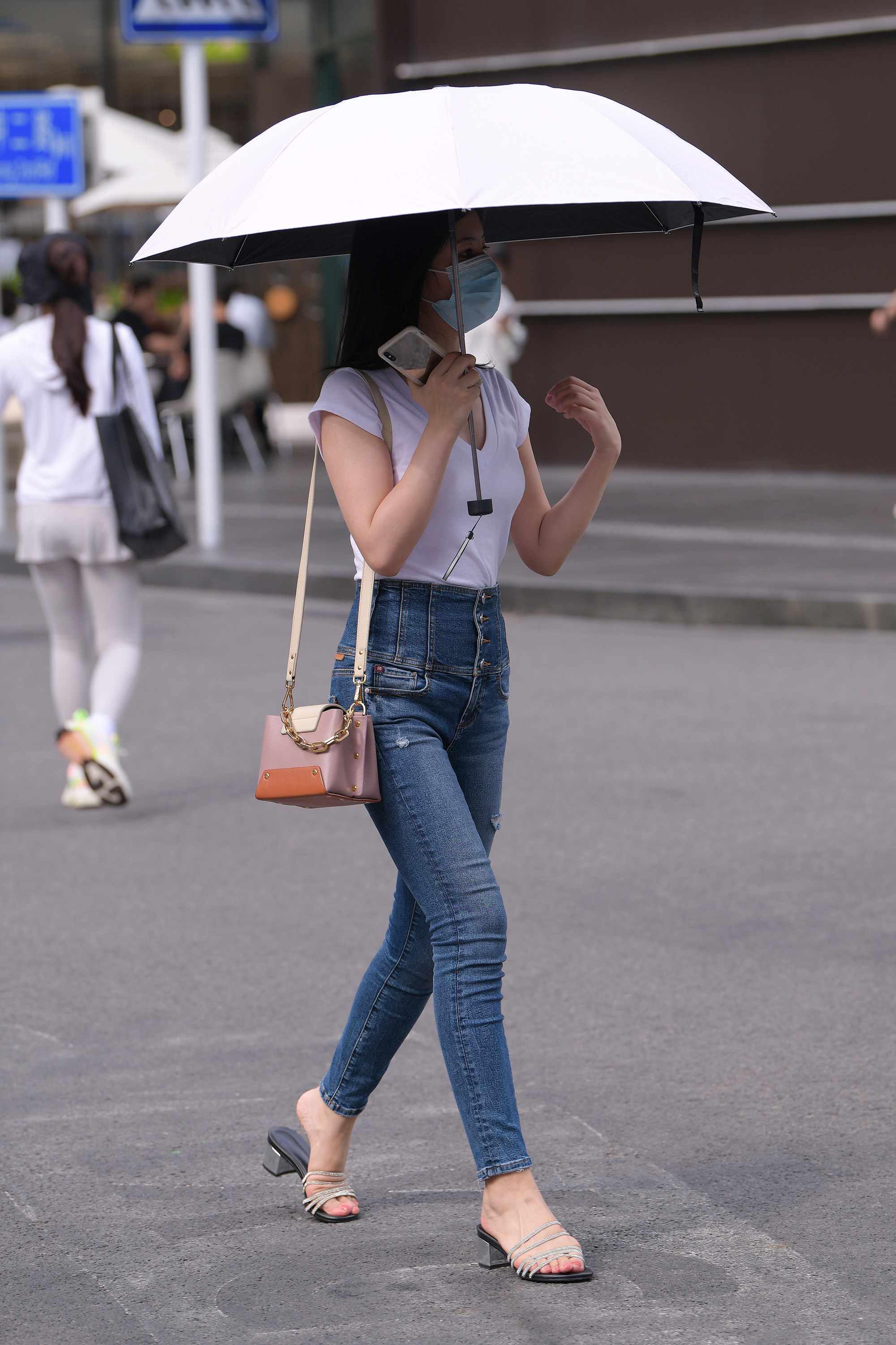  魔镜街拍,,小姐姐,街拍,写真套图,HuaYang花漾show