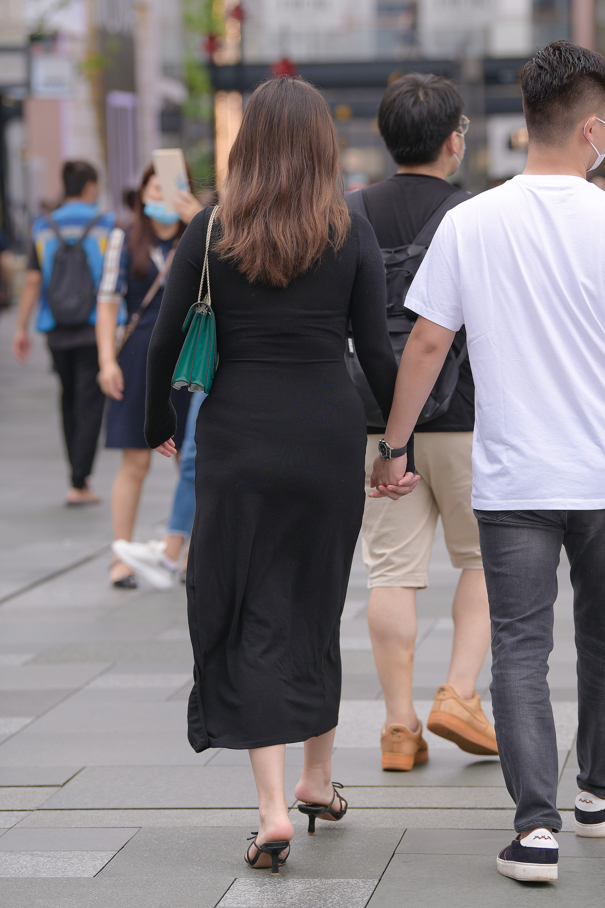  魔镜街拍,裙装,小姐姐,街拍,写真套图,KM工作室