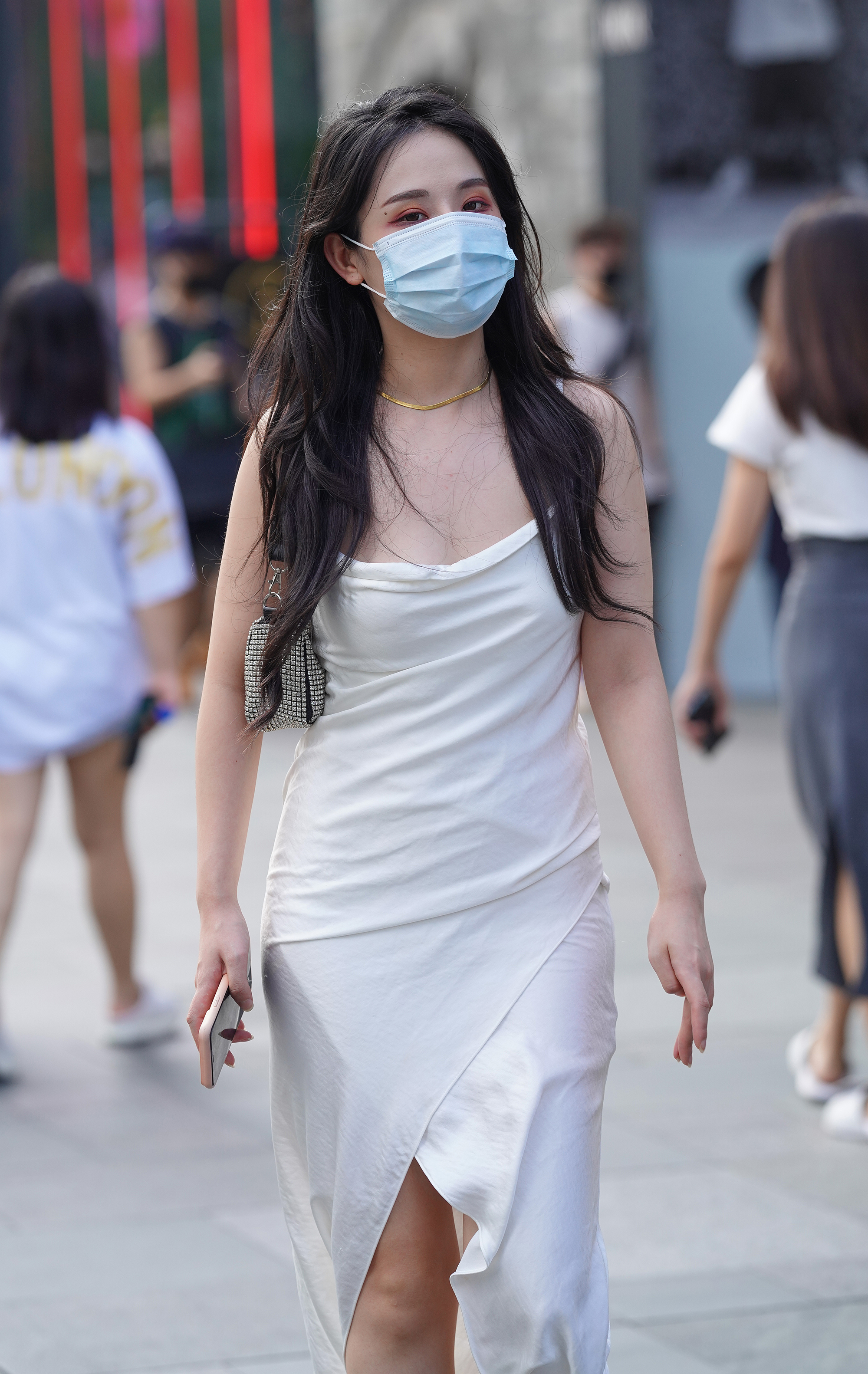  魔镜街拍,裙装,小姐姐,街拍,写真套图,LICCL丽绮映像