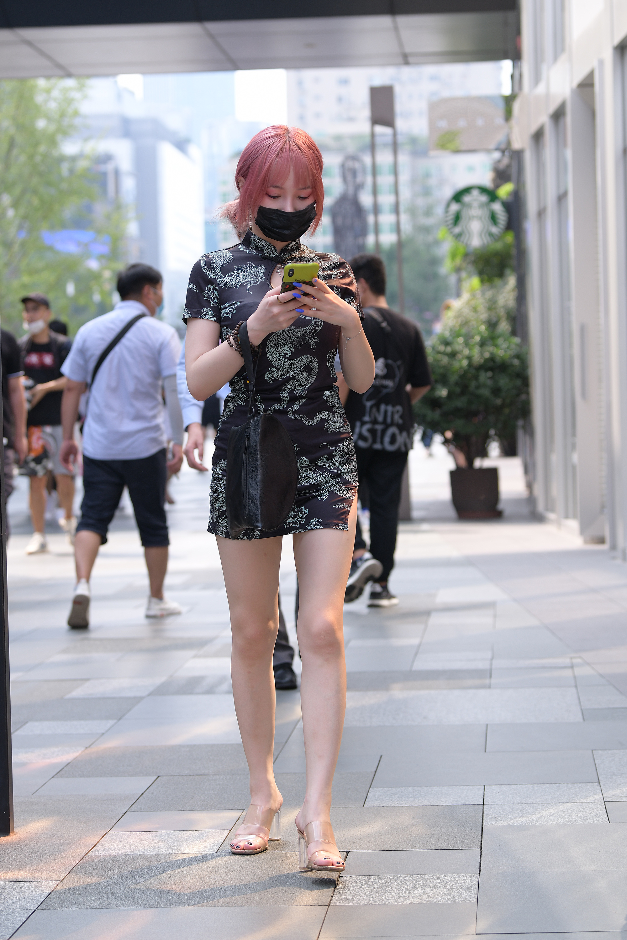  魔镜街拍,裙装,小姐姐,街拍,写真套图,酒酒老师