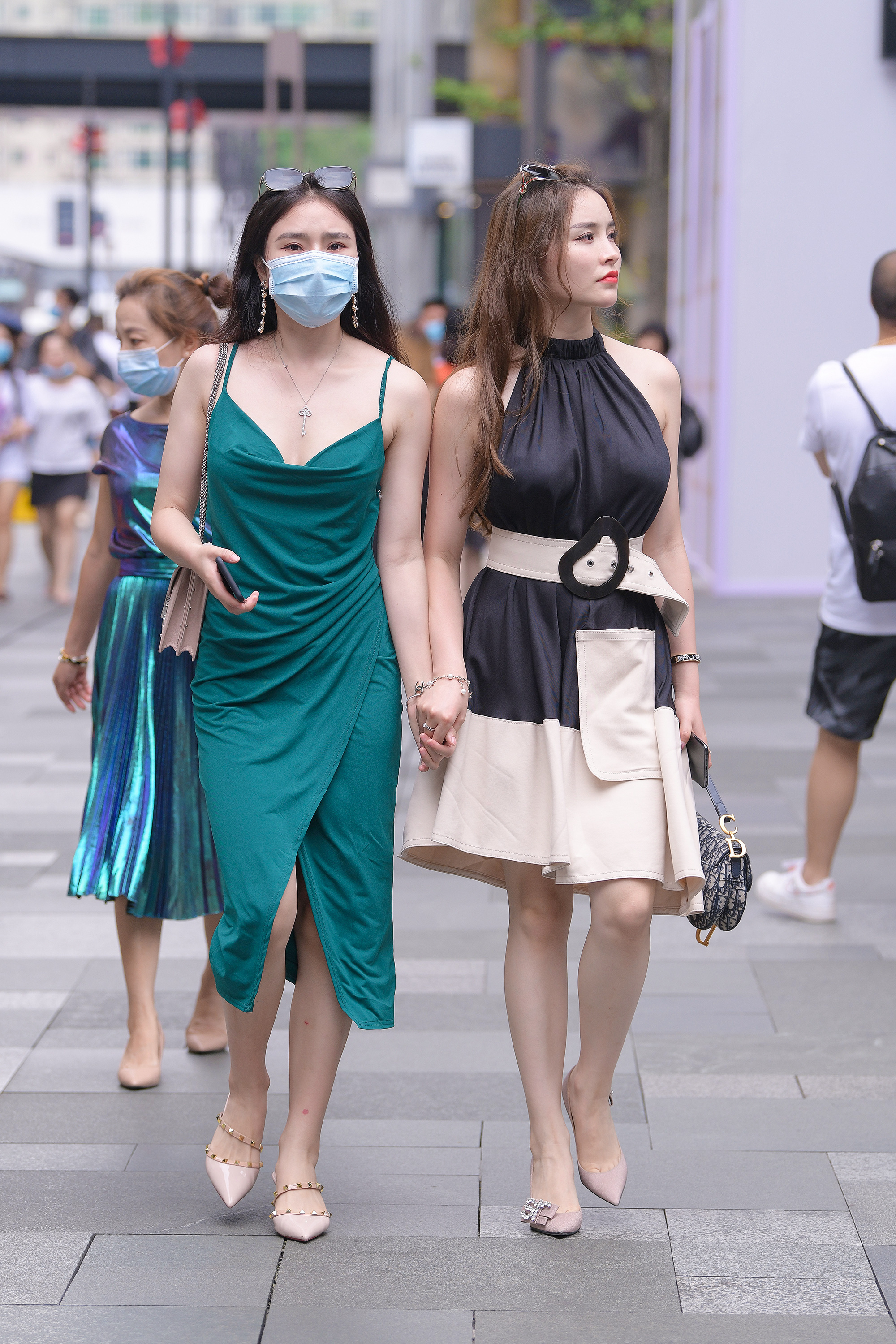  街拍鸭,魔镜街拍,裙装,熟女,街拍,写真套图,田璐璐