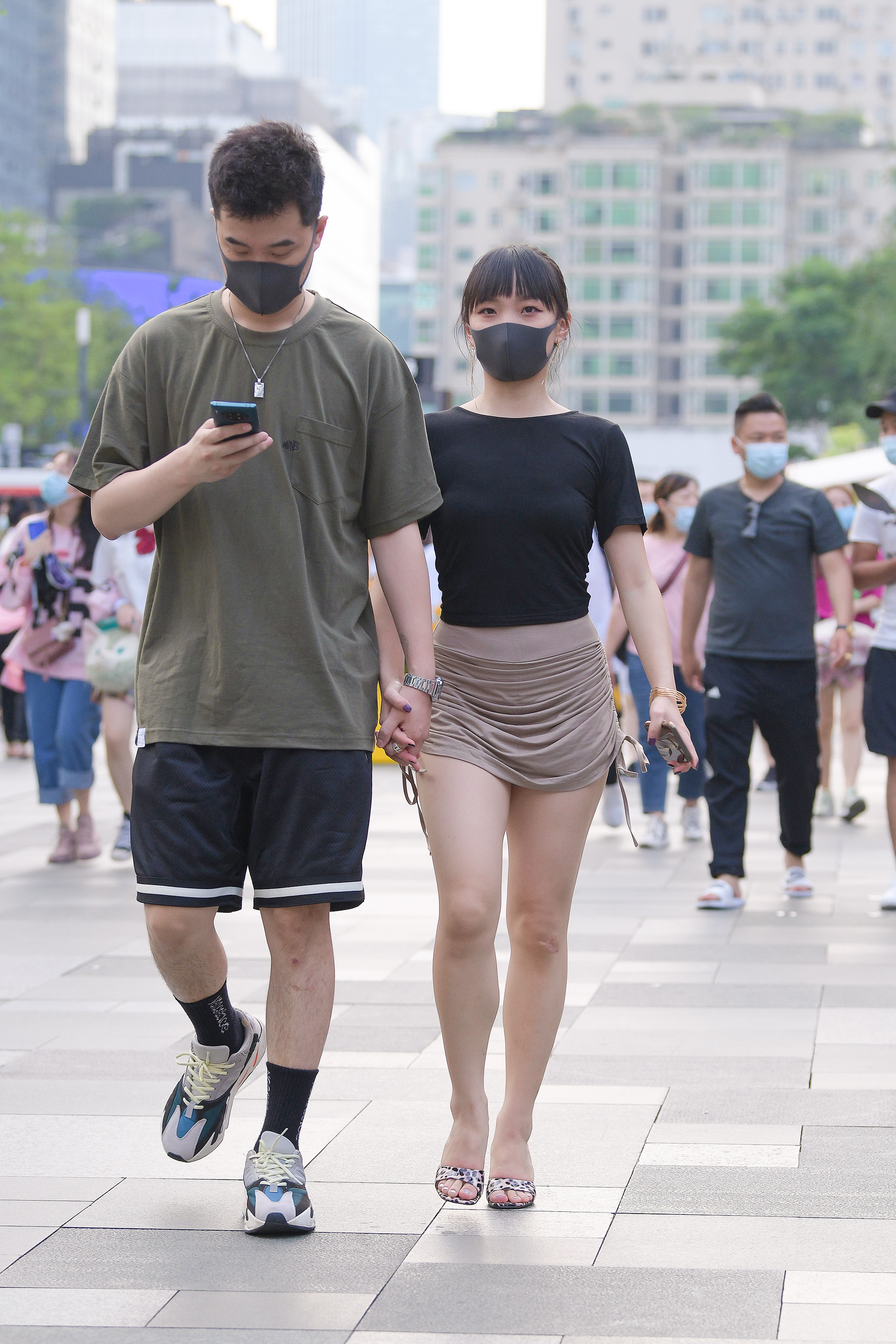  魔镜街拍,裙装,小姐姐,街拍,写真套图,念雪ww