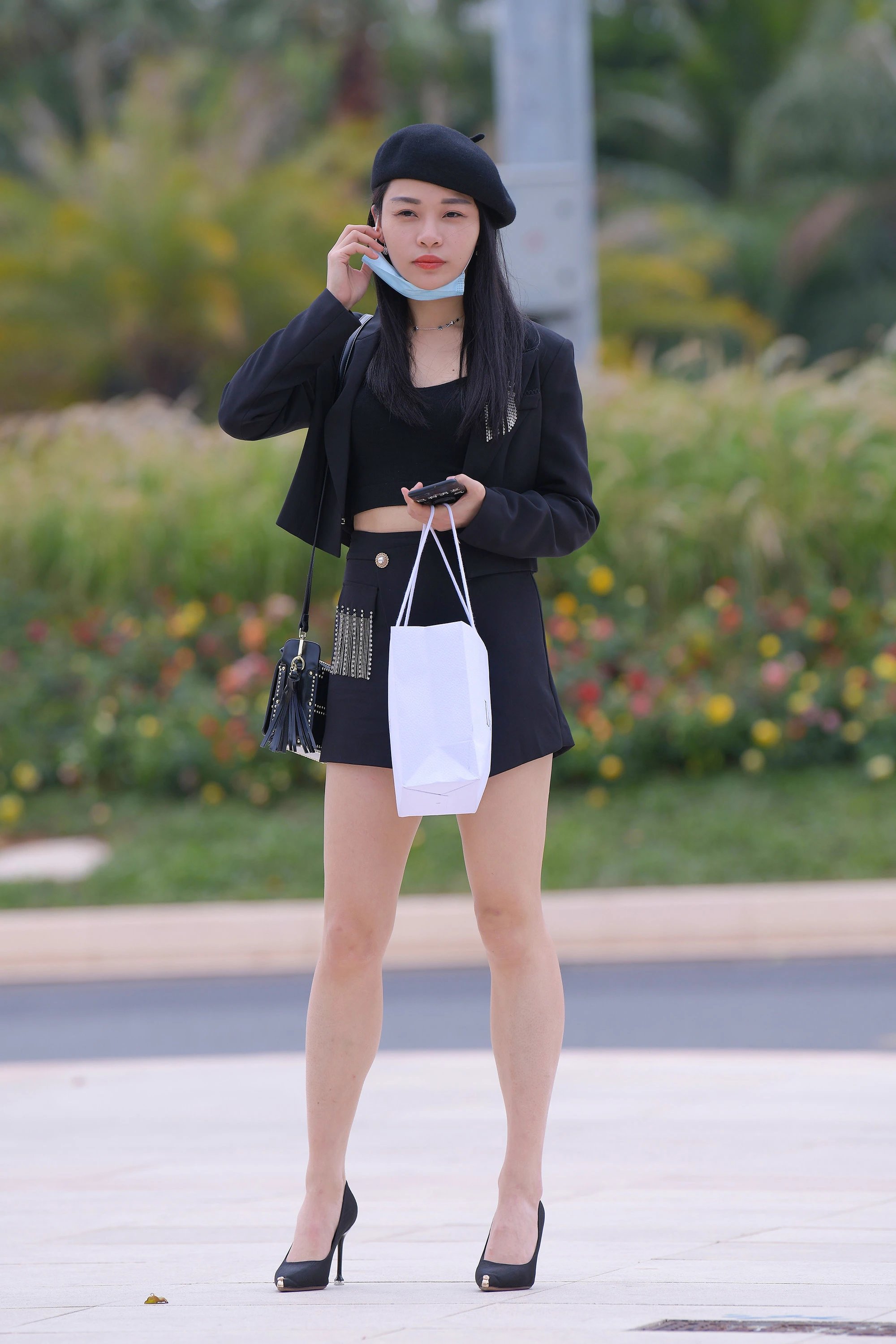  街拍鸭,魔镜街拍,裙装,少妇,街拍,写真套图,酒酒老师