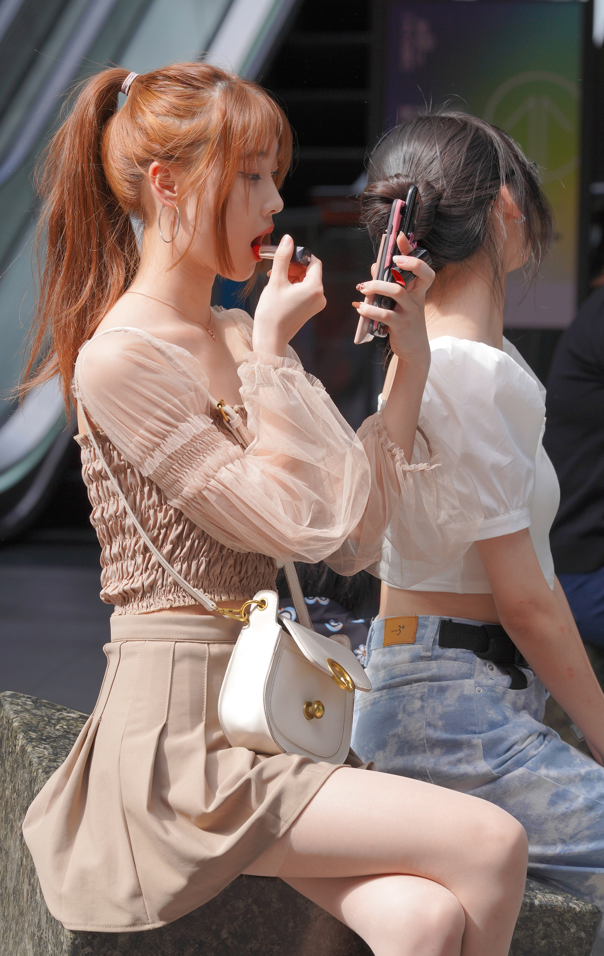  魔镜街拍,丝袜,裙装,熟女,街拍,写真套图,LISS丽丝映像