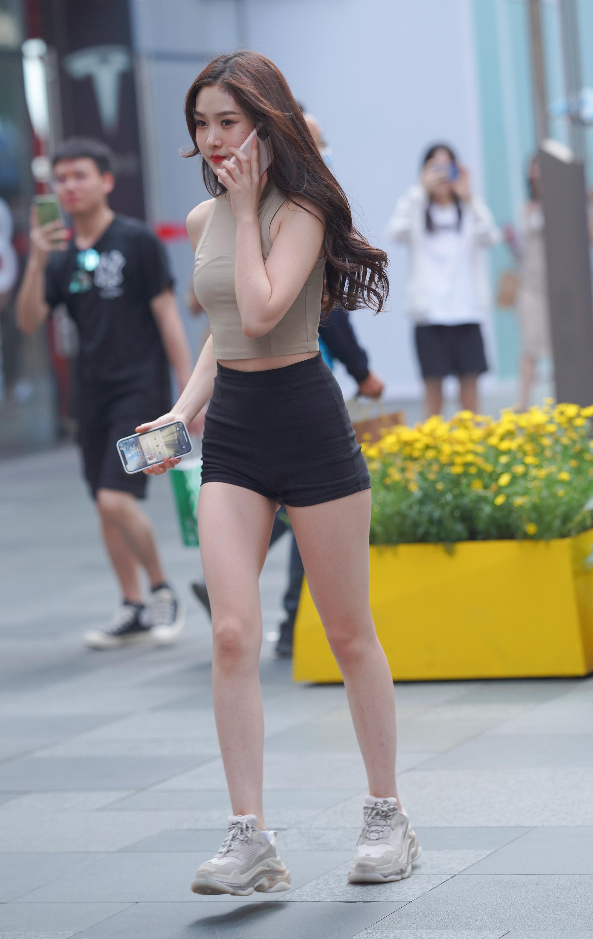  街拍鸭,魔镜街拍,街拍第一站,热裤,人妻,街拍,写真套图,蠢沫沫