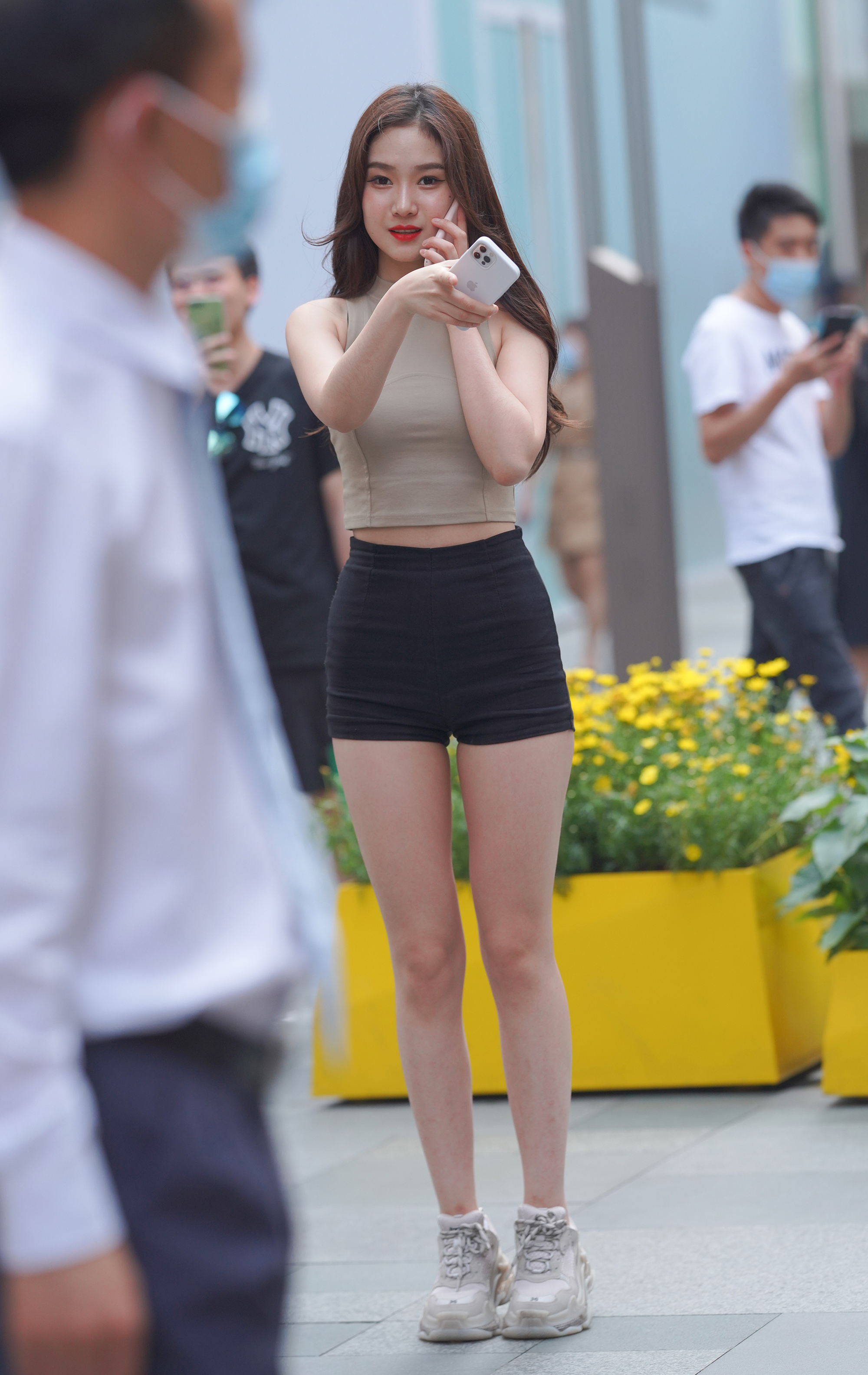  街拍鸭,魔镜街拍,街拍第一站,热裤,熟女,街拍,写真套图,MiStar魅妍社