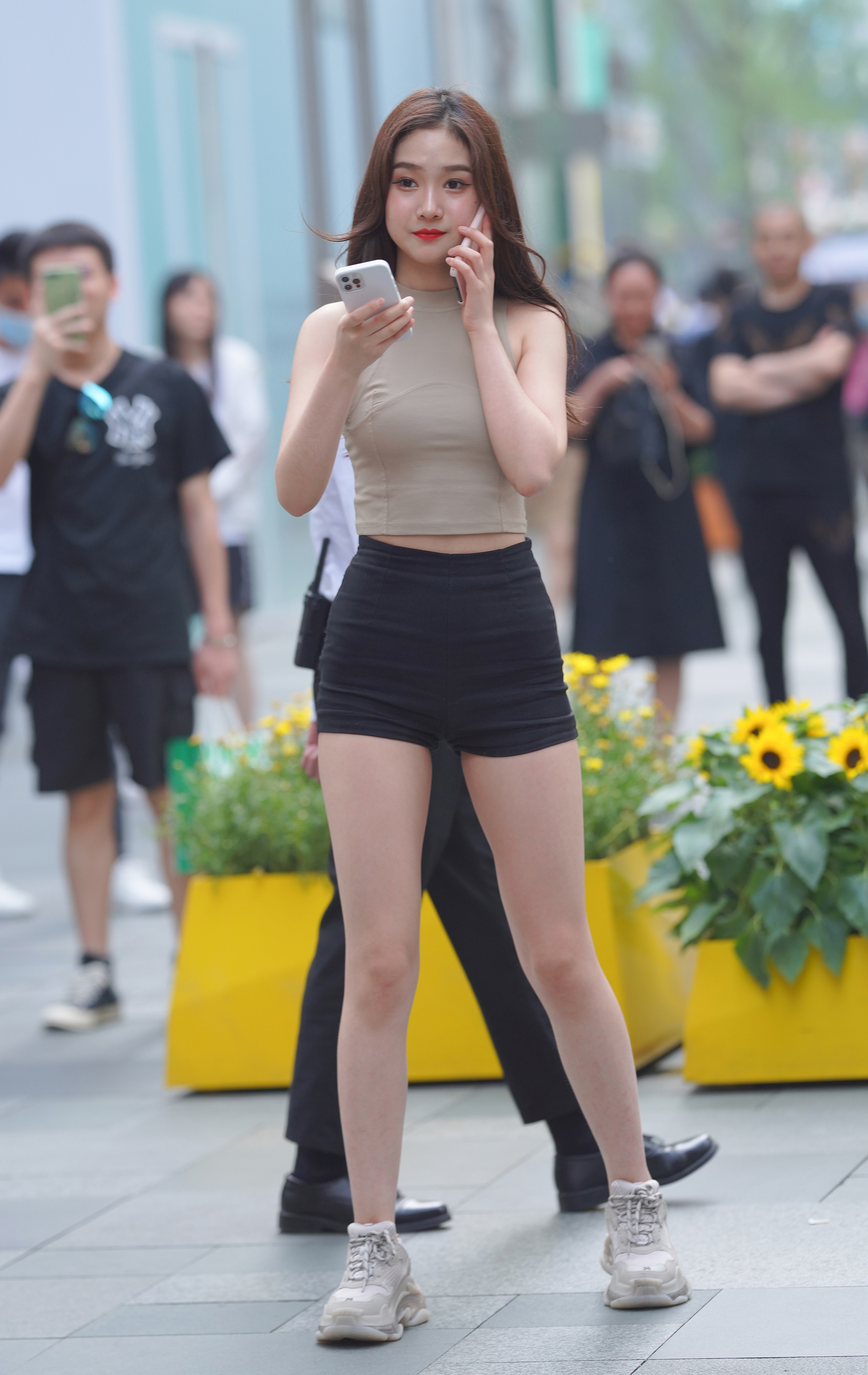  街拍鸭,魔镜街拍,街拍第一站,热裤,美女,街拍,写真套图,大生模拍