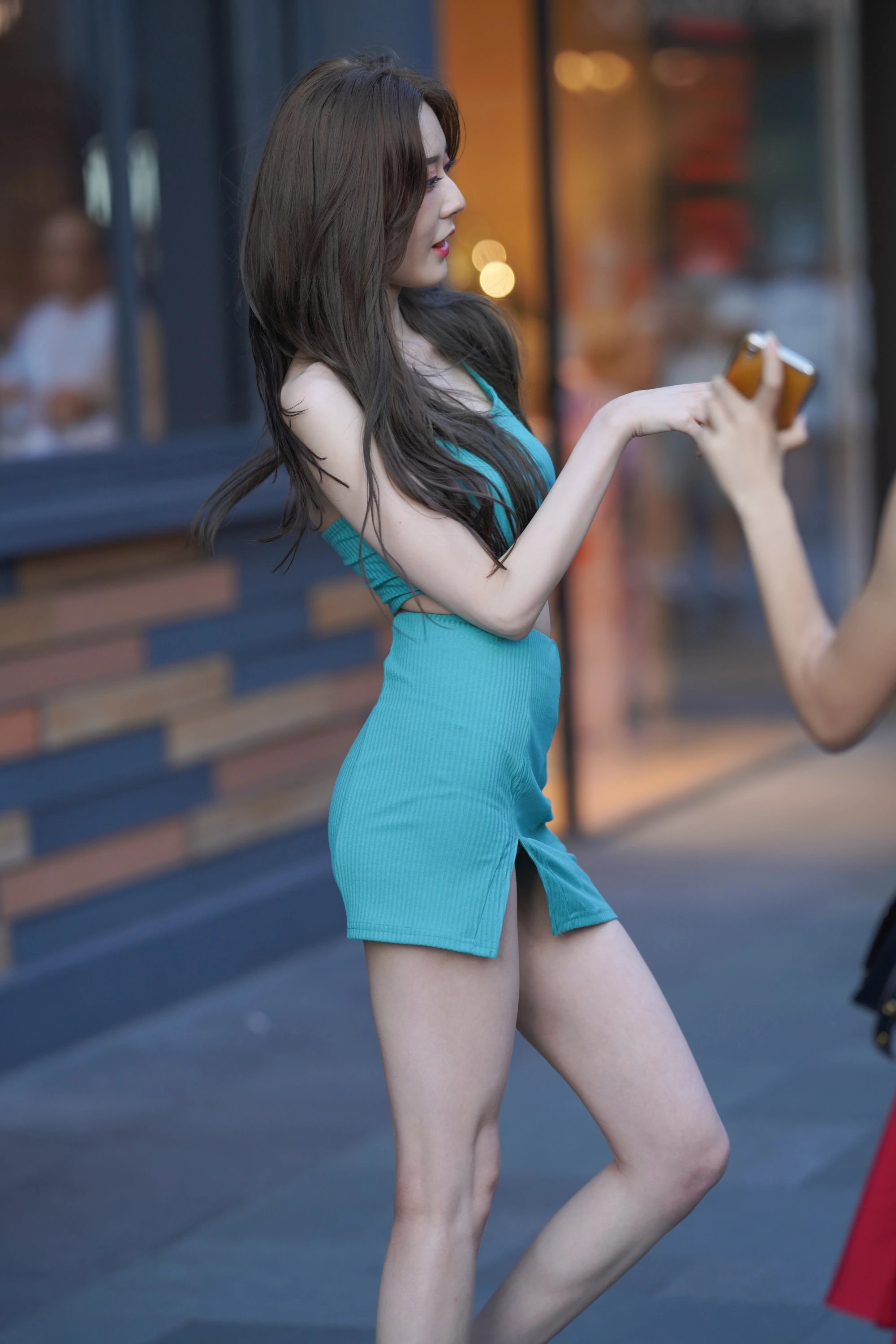  街拍鸭,魔镜街拍,裙装,少妇,街拍,写真套图,Xiuren秀人网