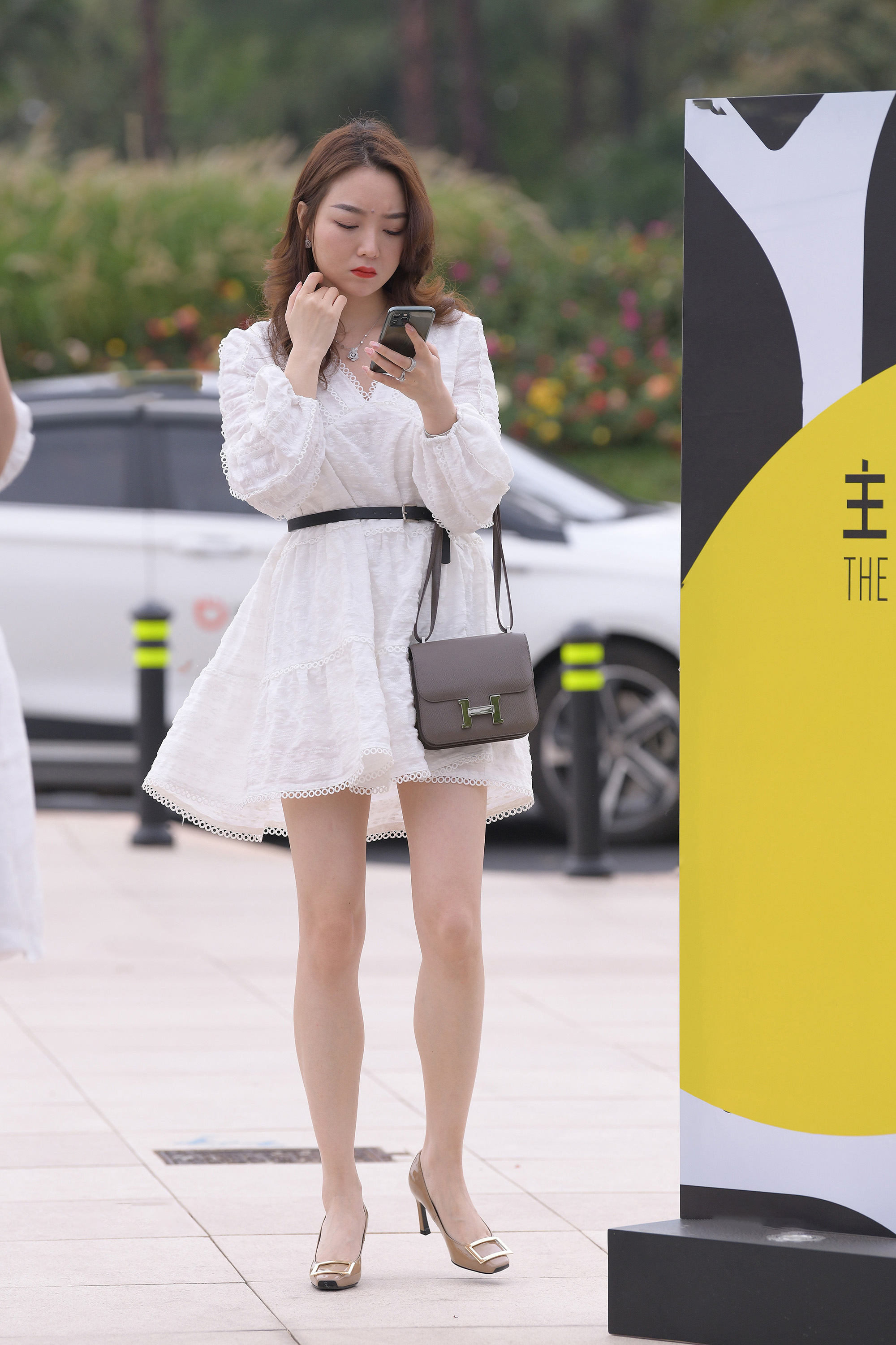  魔镜街拍,裙装,少妇,街拍,写真套图,轩萧学姐