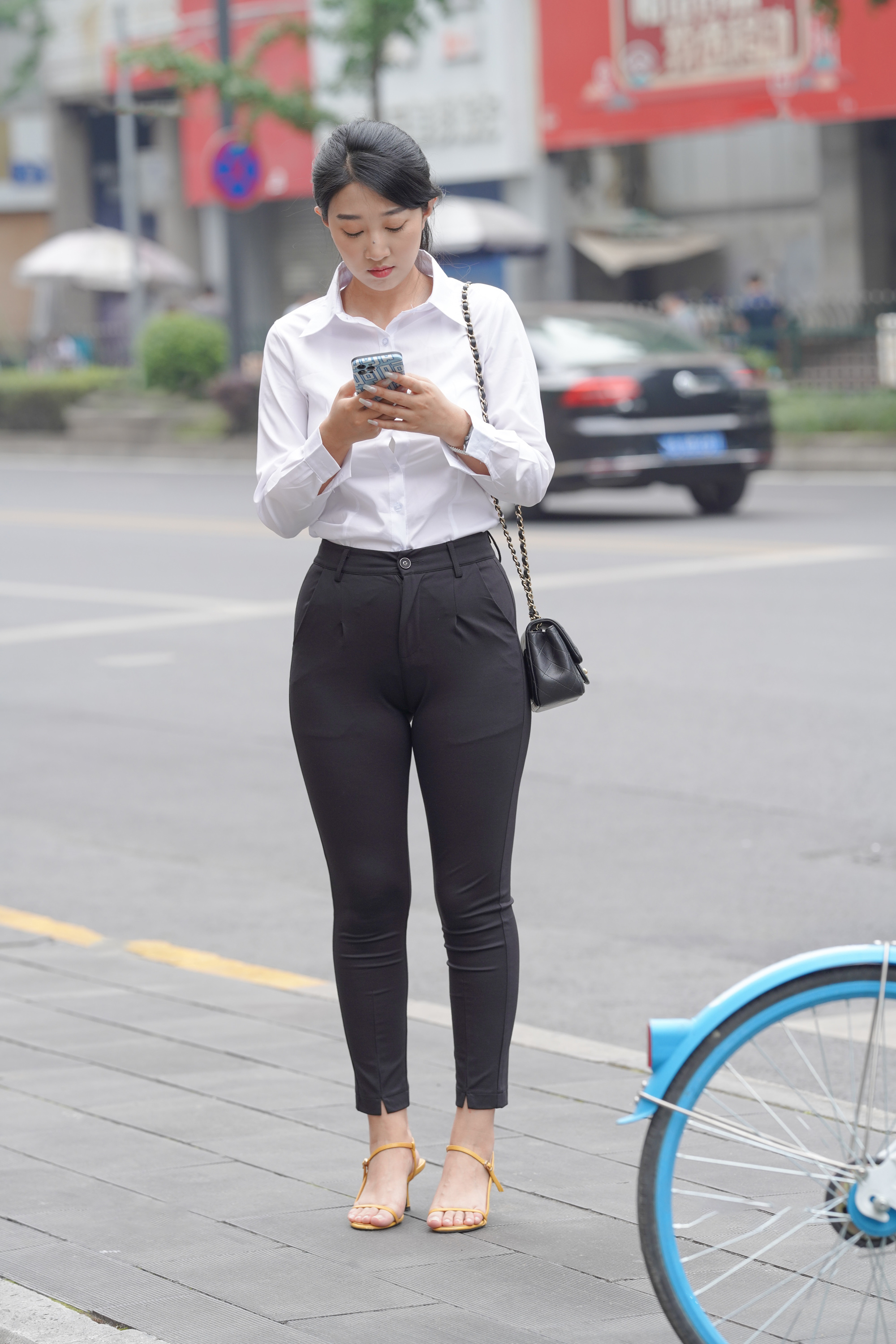  魔镜街拍,,熟女,街拍,写真套图,花柒Hana