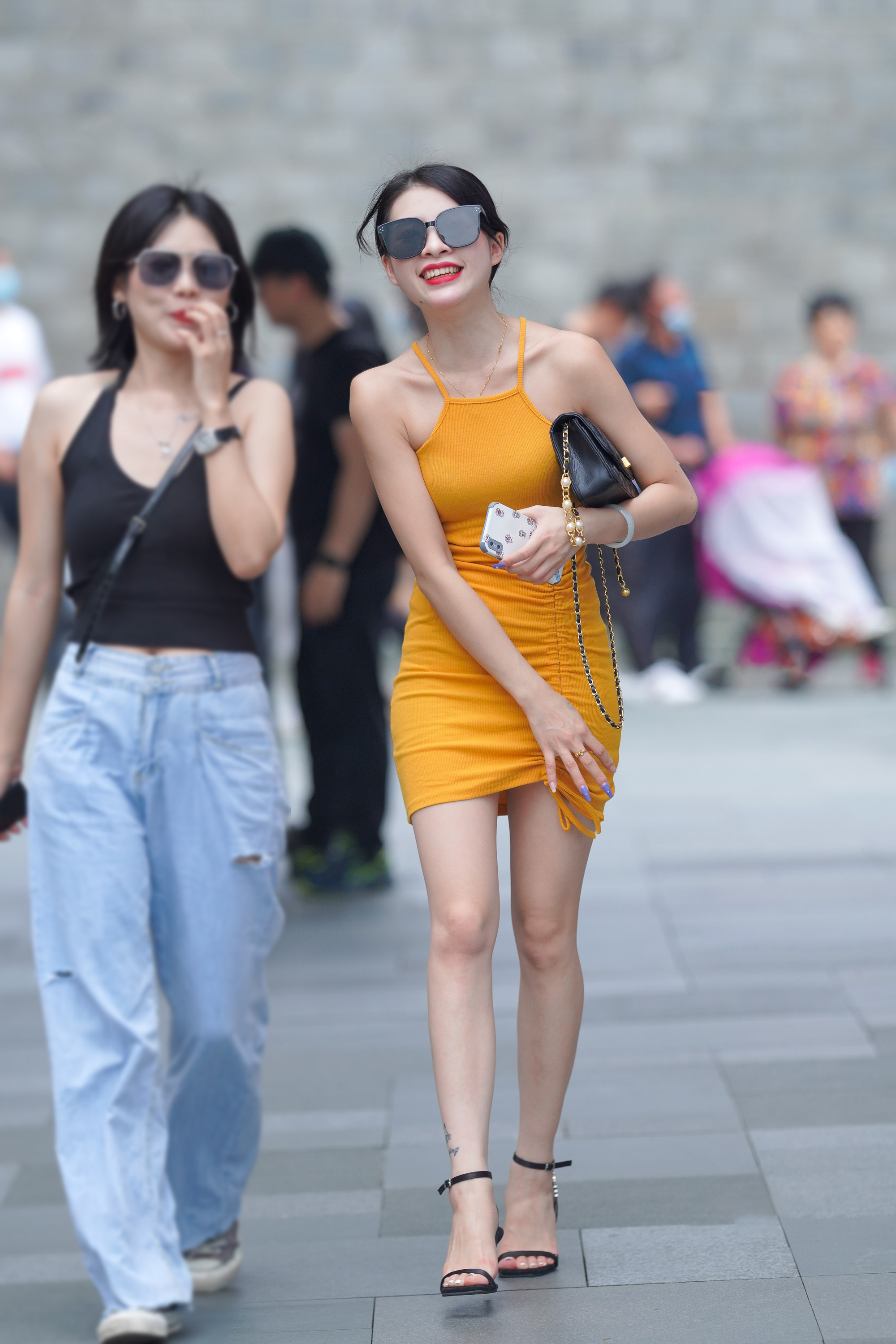  魔镜街拍,裙装,少妇,街拍,写真套图,LD零度摄影