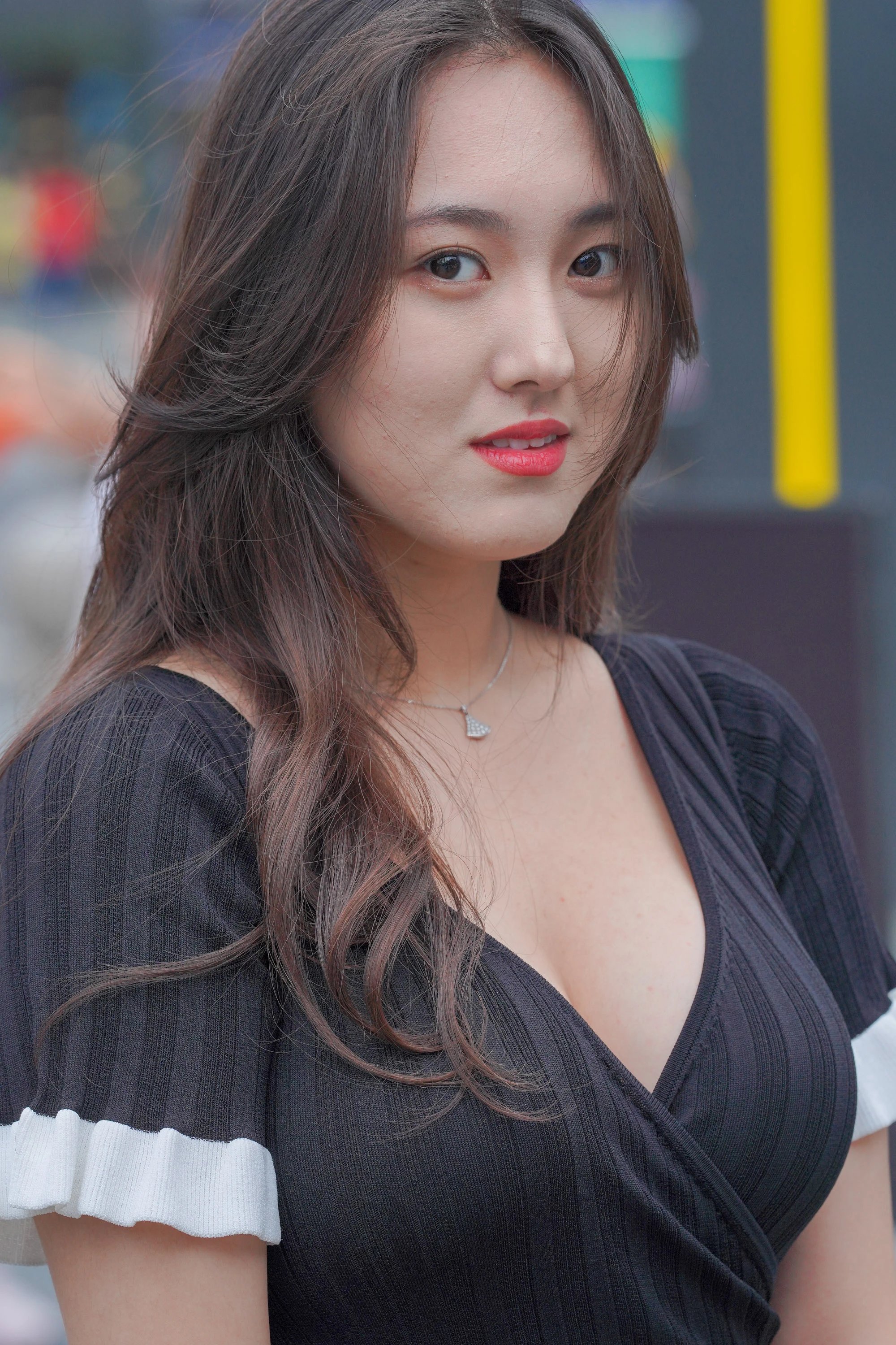  魔镜街拍,裙装,美女,街拍,写真套图,商场商店系列