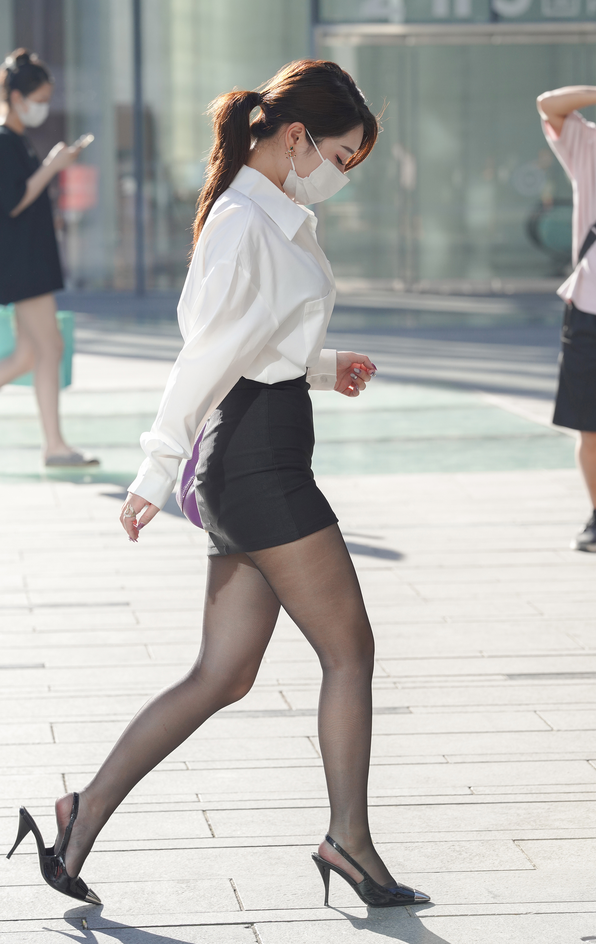  魔镜街拍,丝袜,裙装,人妻,街拍,写真套图,RuiSG瑞丝馆