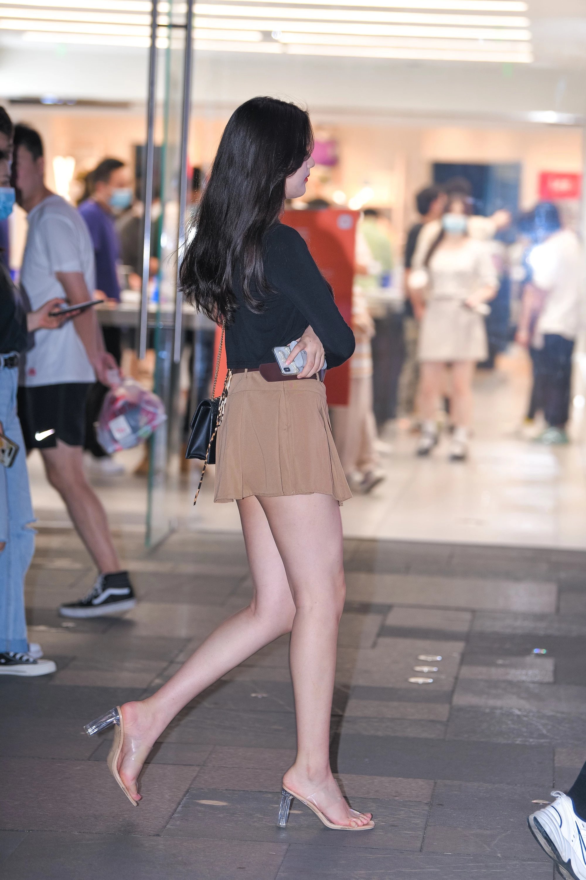  魔镜街拍,裙装,少妇,街拍,写真套图,见新摄影