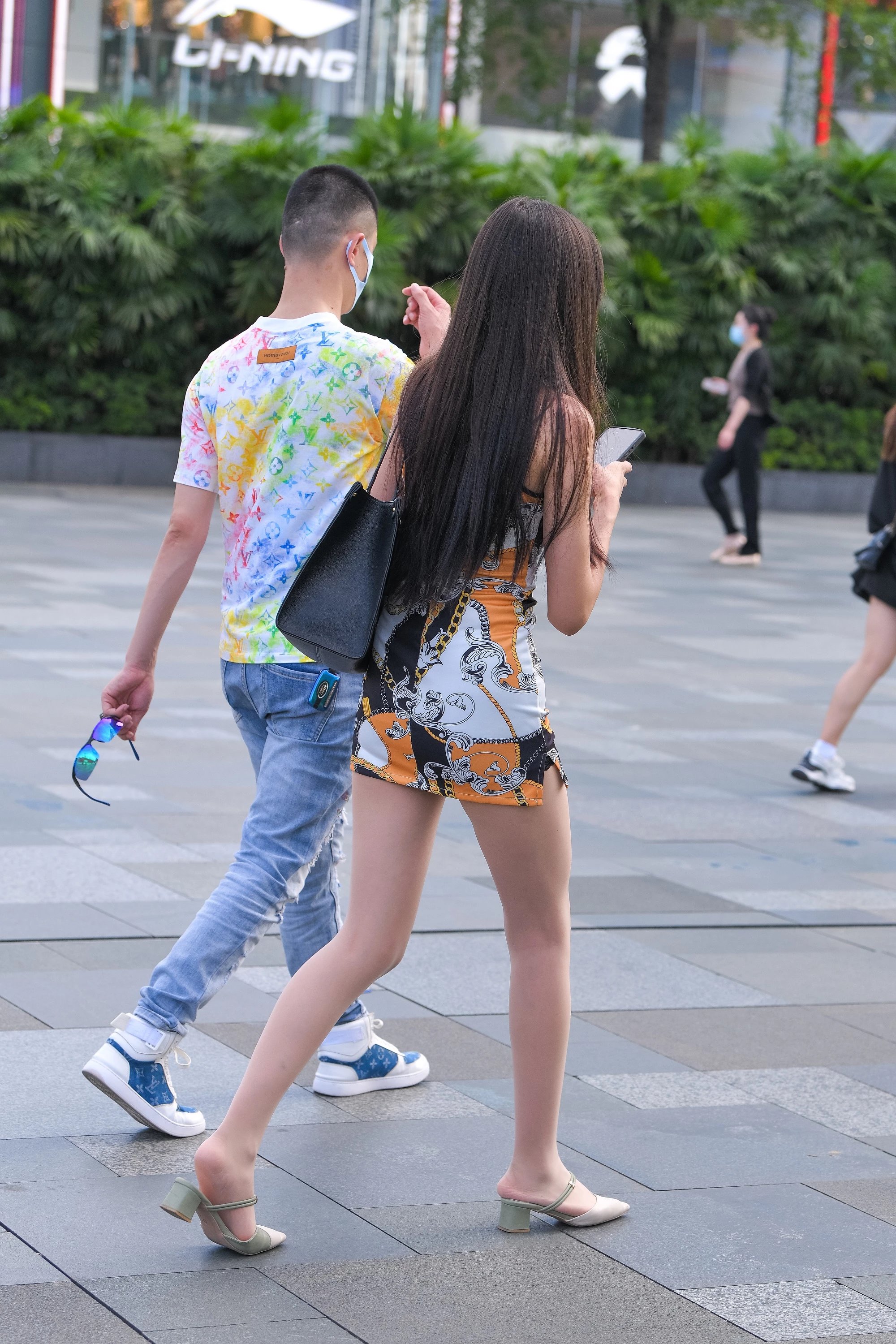  魔镜街拍,丝袜,裙装,少妇,街拍,写真套图,DKGirl御女郎