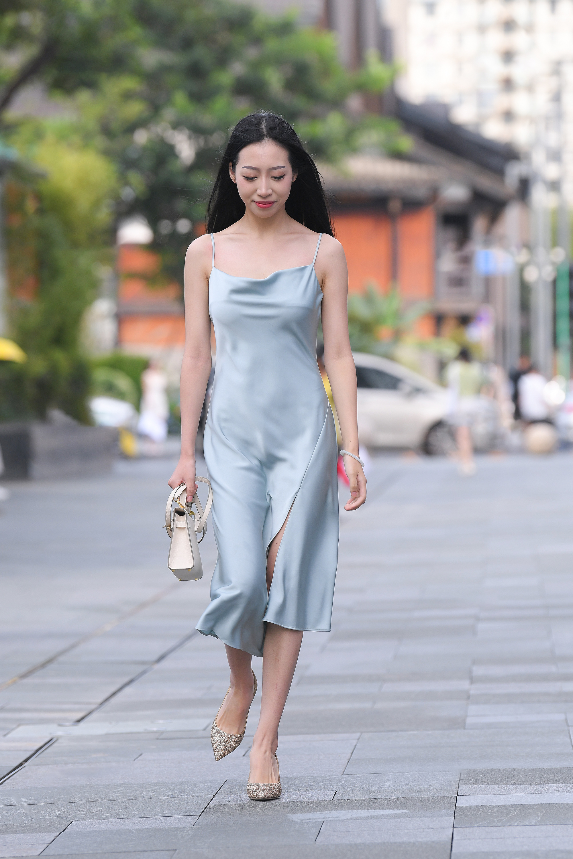  魔镜街拍,裙装,熟女,街拍,写真套图,Ely_eee