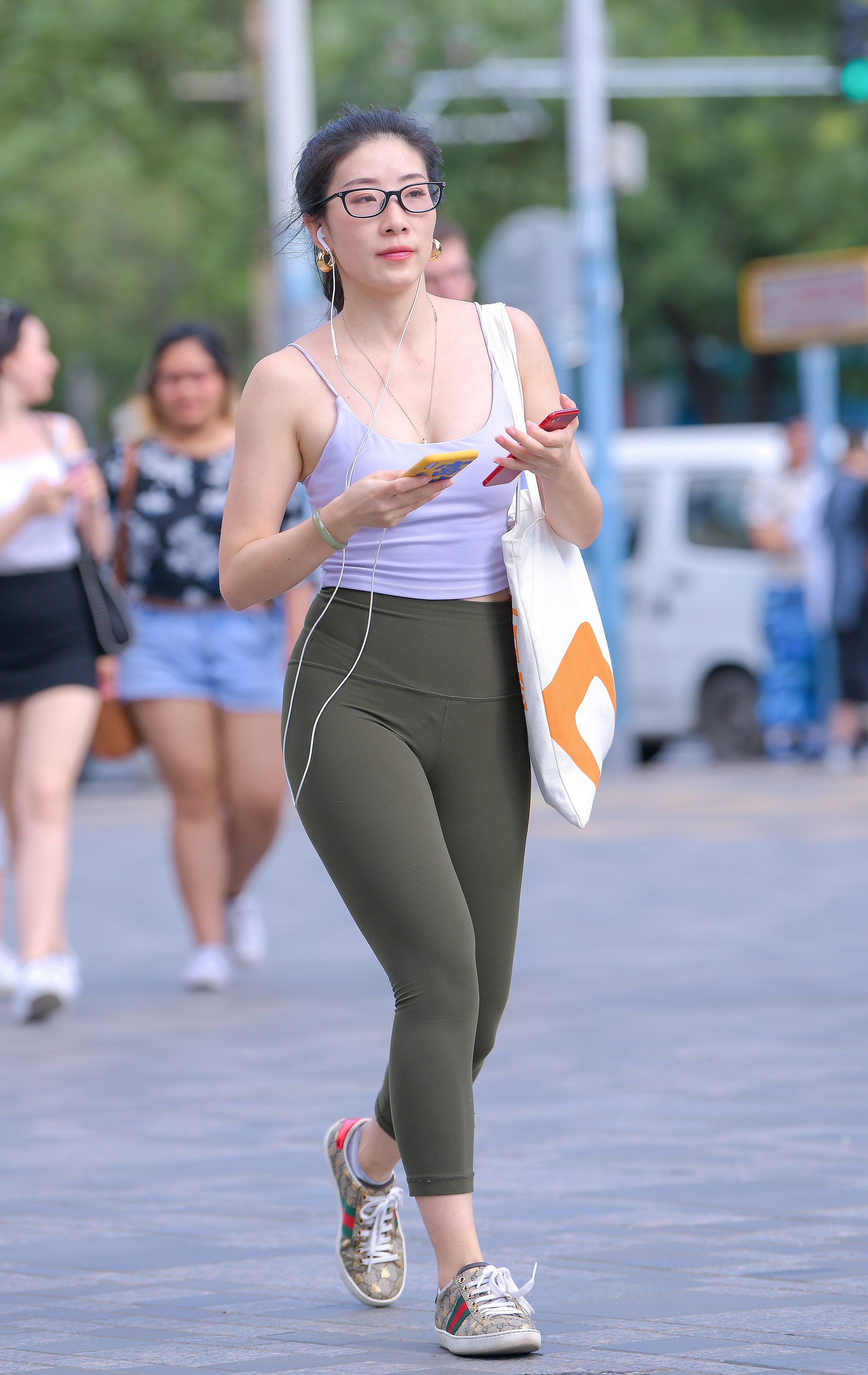  魔镜街拍,紧身裤,少妇,街拍,写真套图,丝慕GIRL